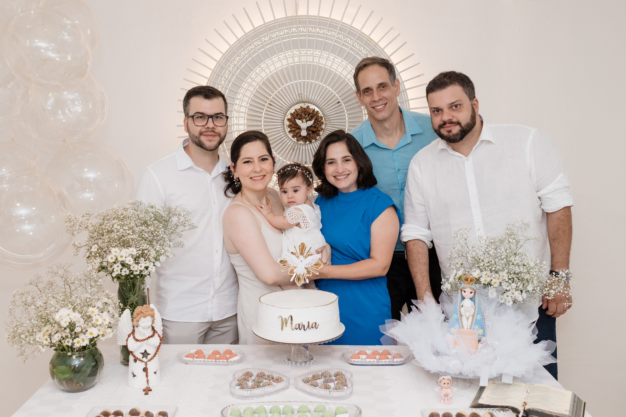 Confraternização da família após o batizado no Espaço Motirõ