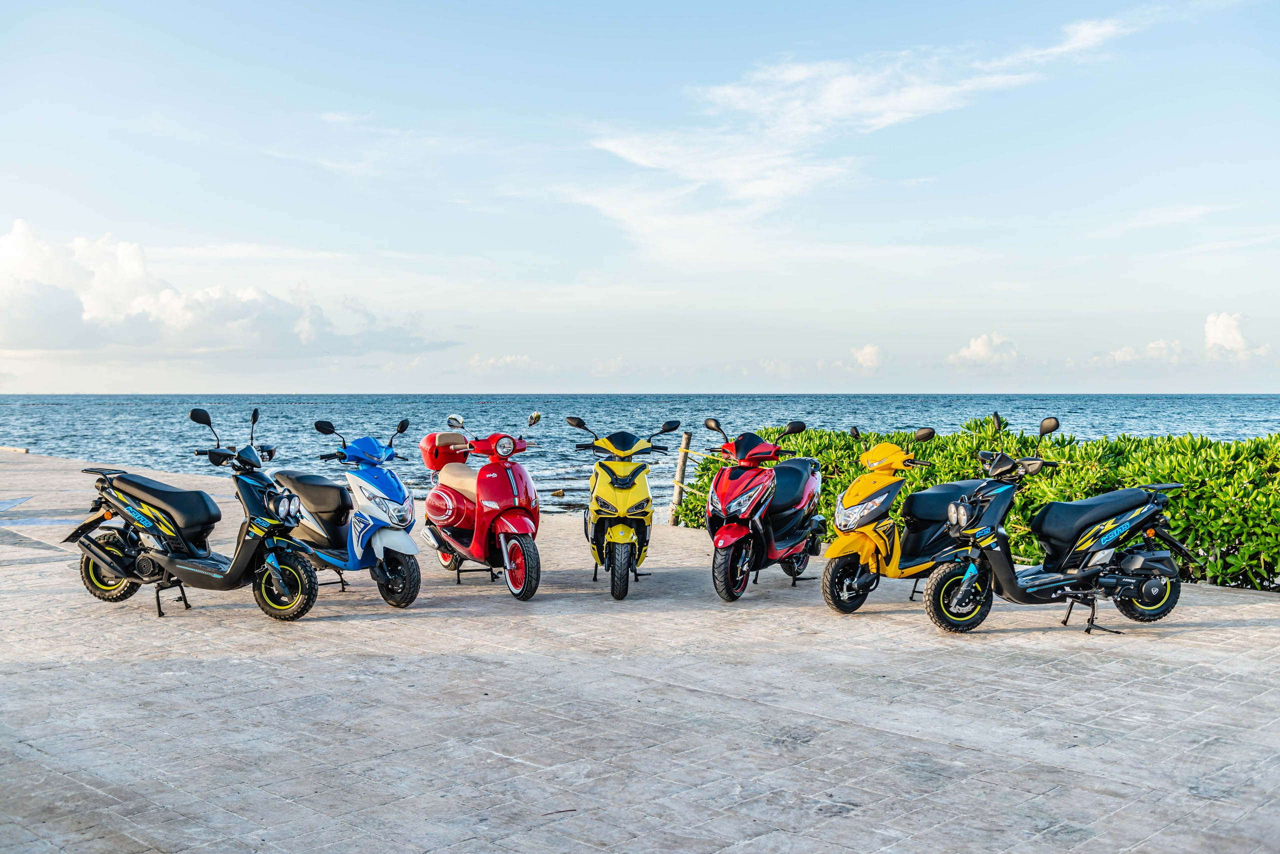 Scooter Photography for Rental Website in Mexico. PHOTOGRAPHER QUINTANA ROO