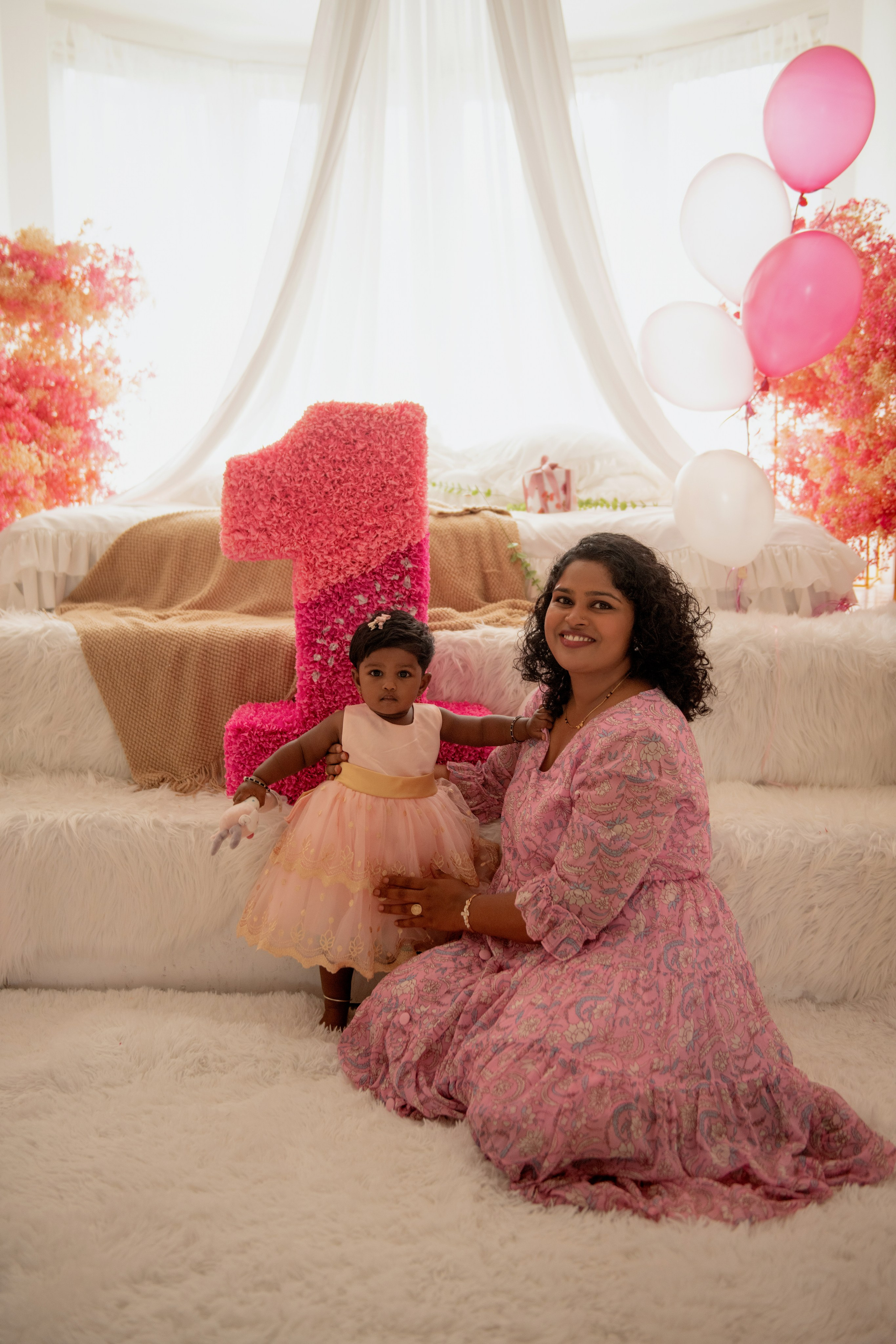 Birthday photoshoot in the studio in the centre of Prague. Professional photographer in Prague Anastasia Haritonova