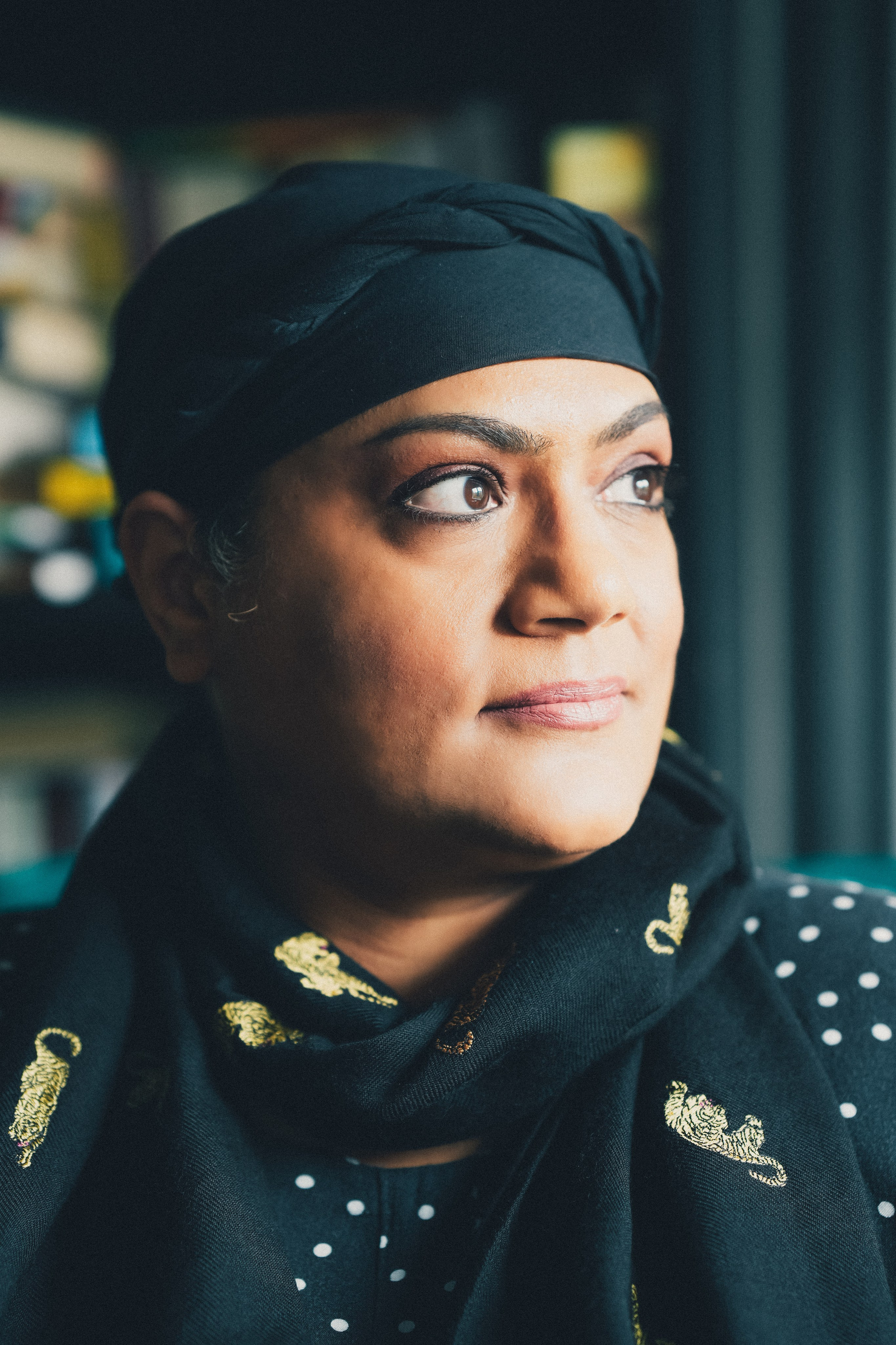 Thoughtful portrait of a woman in soft natural light, captured for personal brand photography in Solihull.