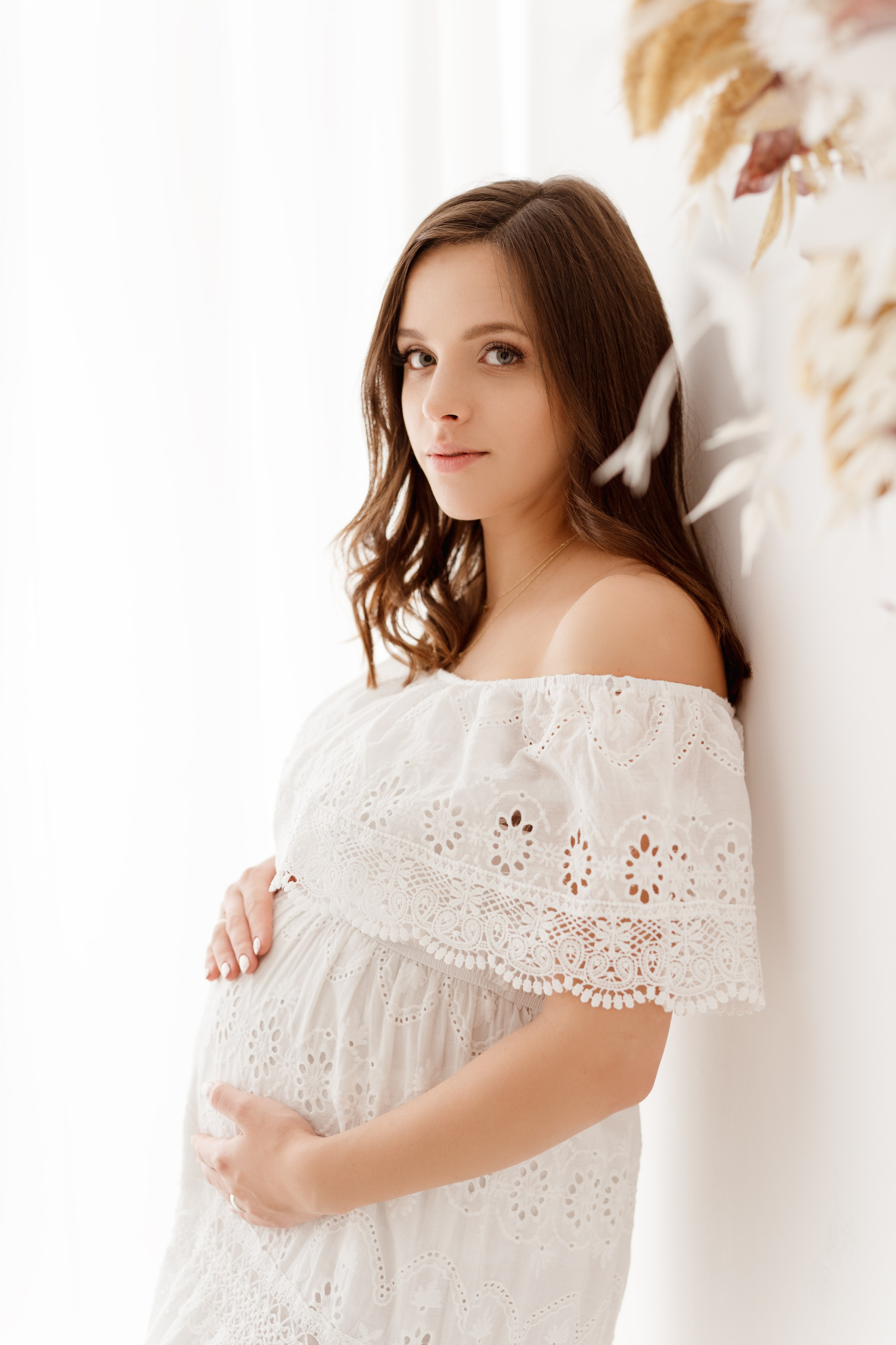 Sesja ciążowa Zuzanny. Fotograf Łódź - sesja ciążowa, noworodkowa, dziecięca. Studio w Łodzi