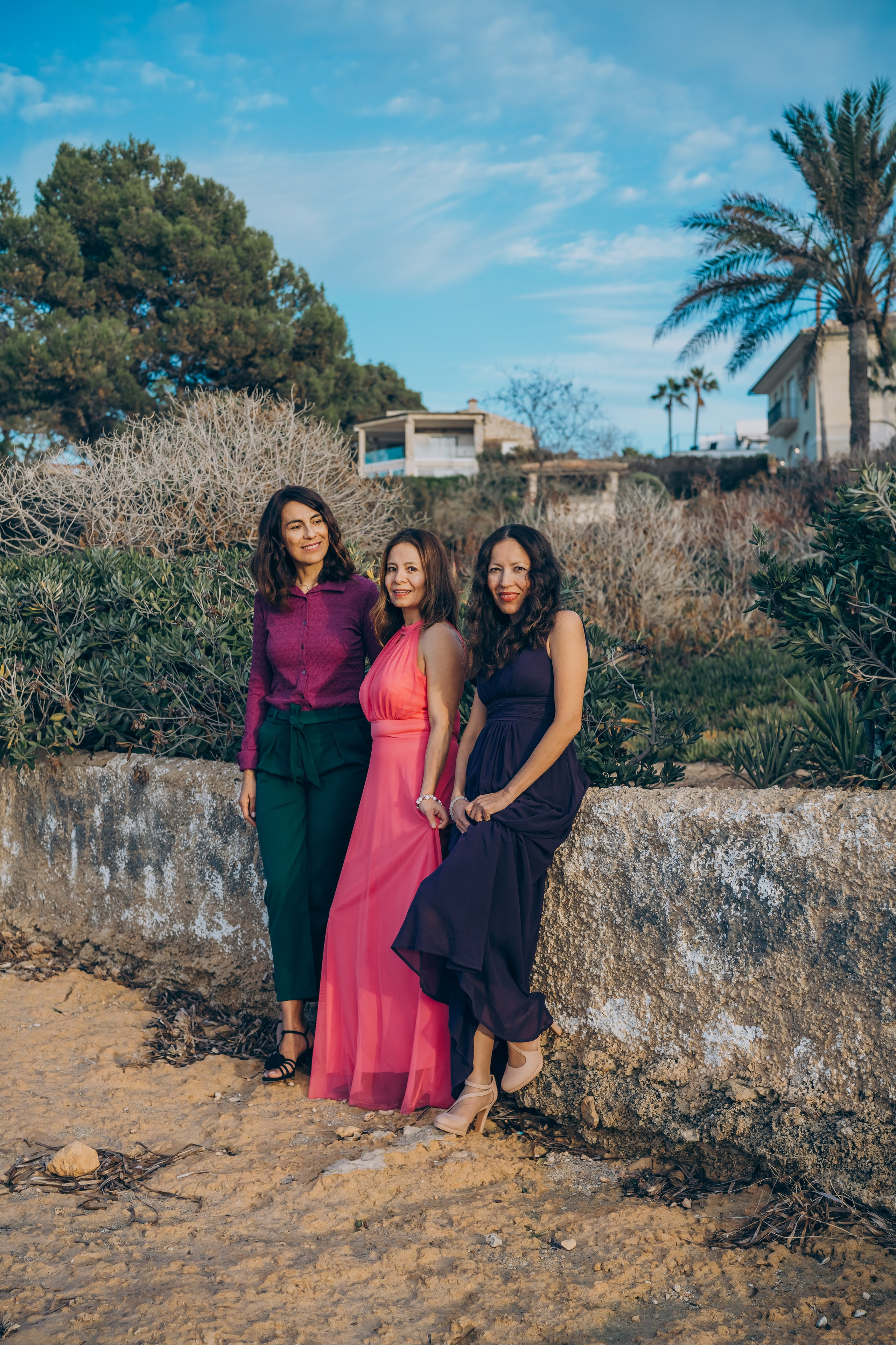 Brenda and friends. Photographer in Mallorca