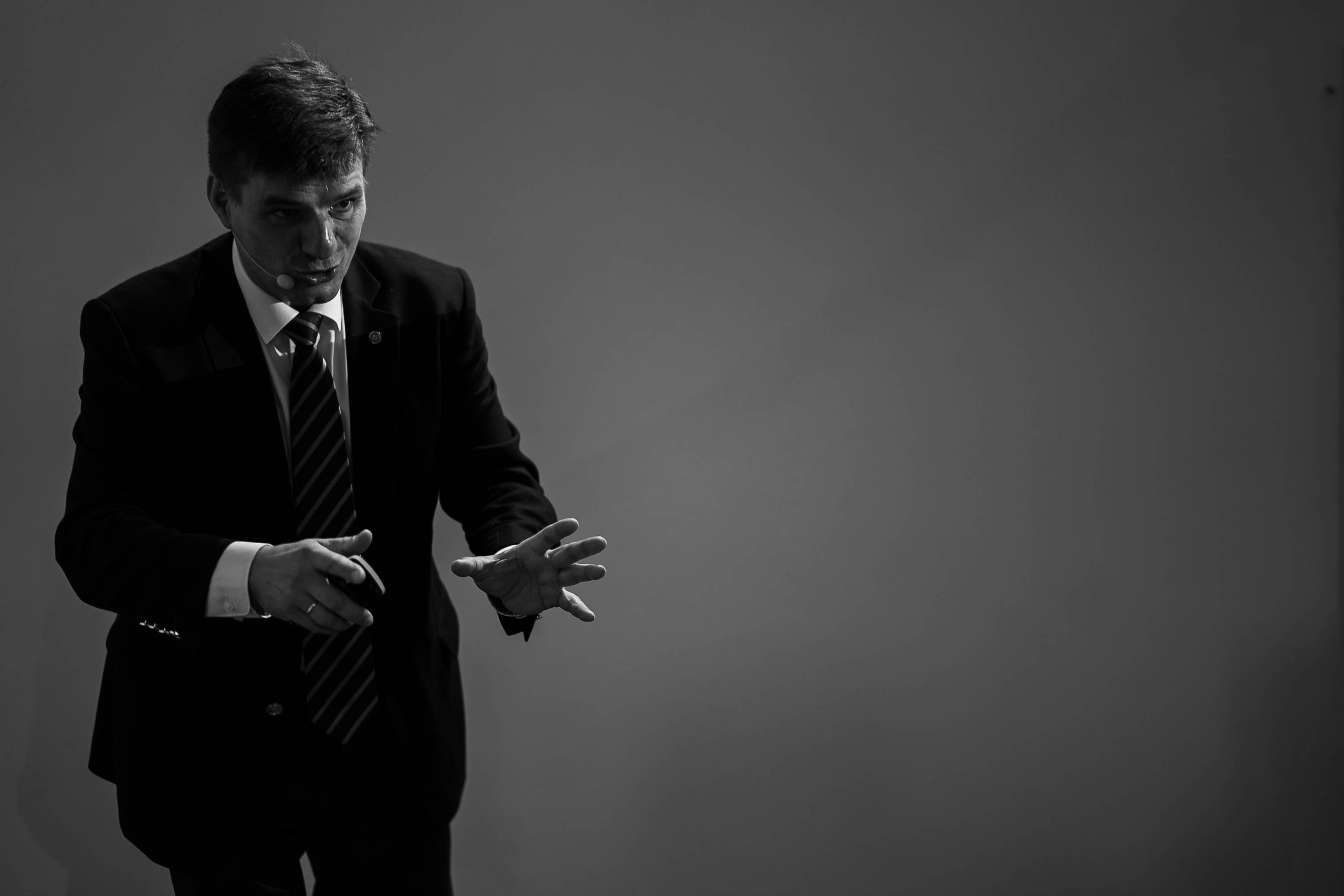 Speaker presenting at Corporate Conference