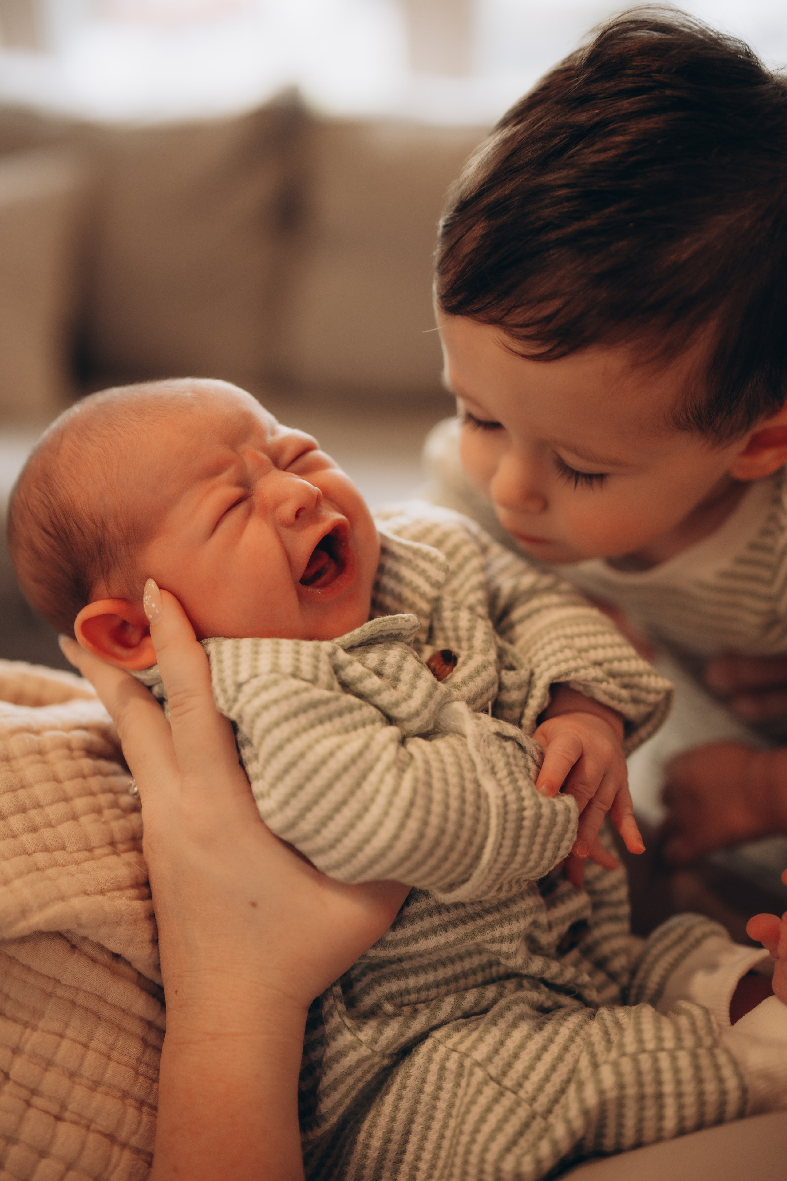 Newborn in home family stories. Lifestyle Family Photographer in Pennsylvania