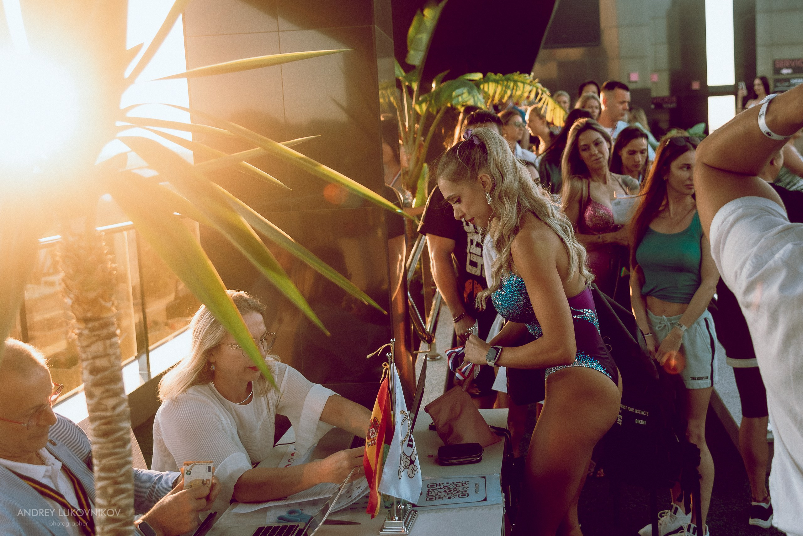 Photoshoot of the IFBB Miss Fit Model Europe 2024 registration in Torrevieja