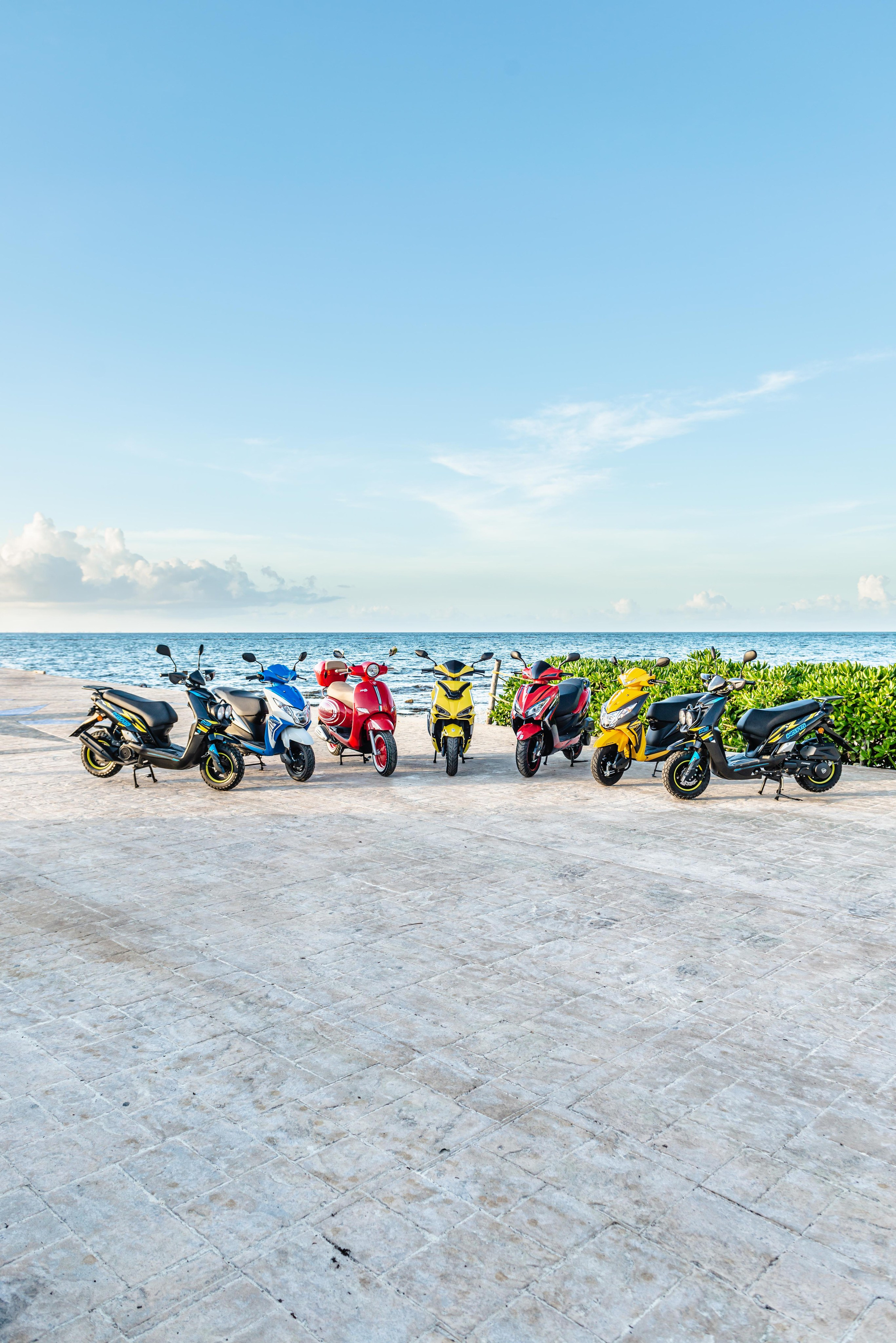 Scooter Photography for Rental Website in Mexico. PHOTOGRAPHER QUINTANA ROO