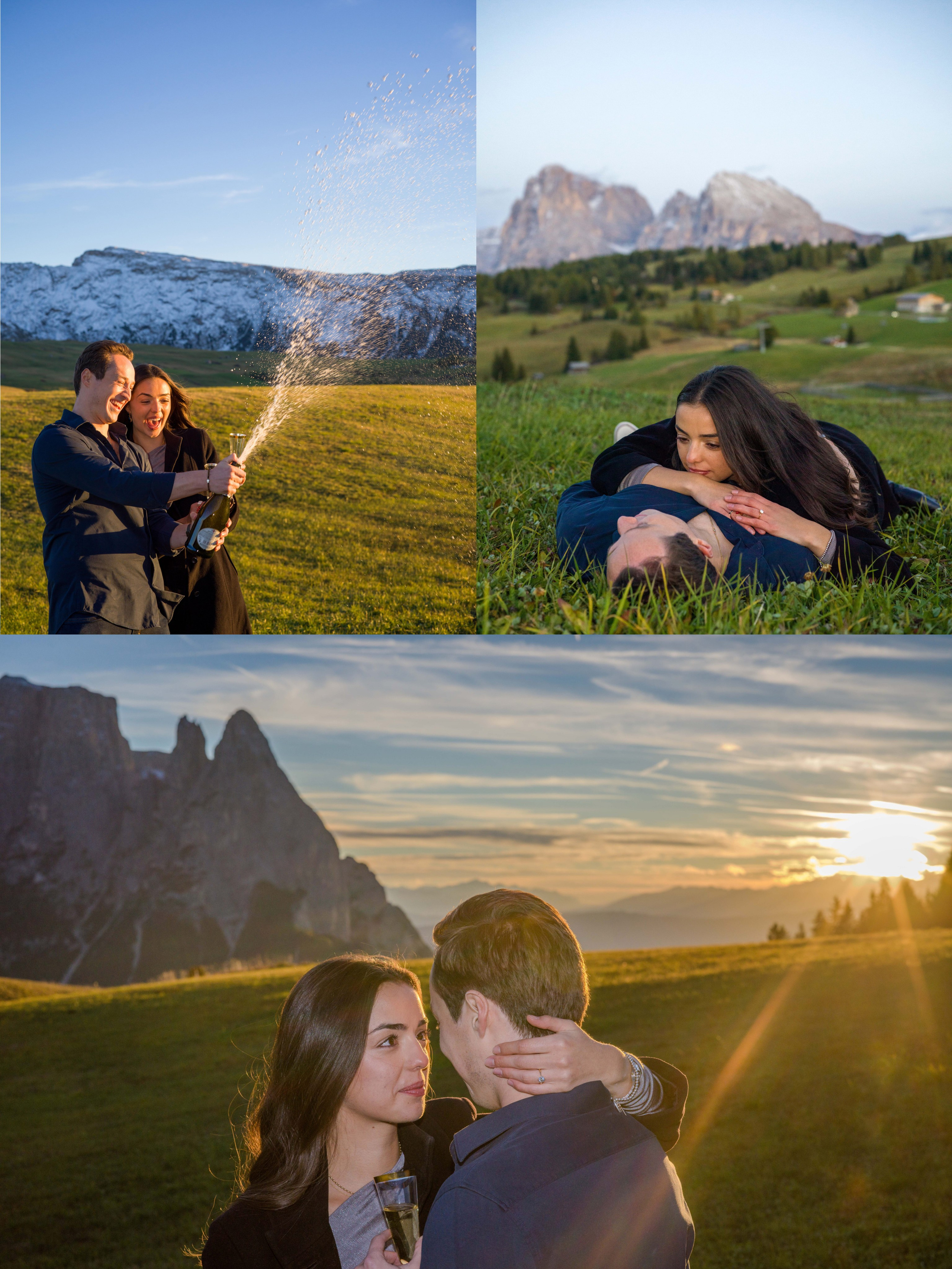 Proposal, Alpe di Siusi, the Dolomites