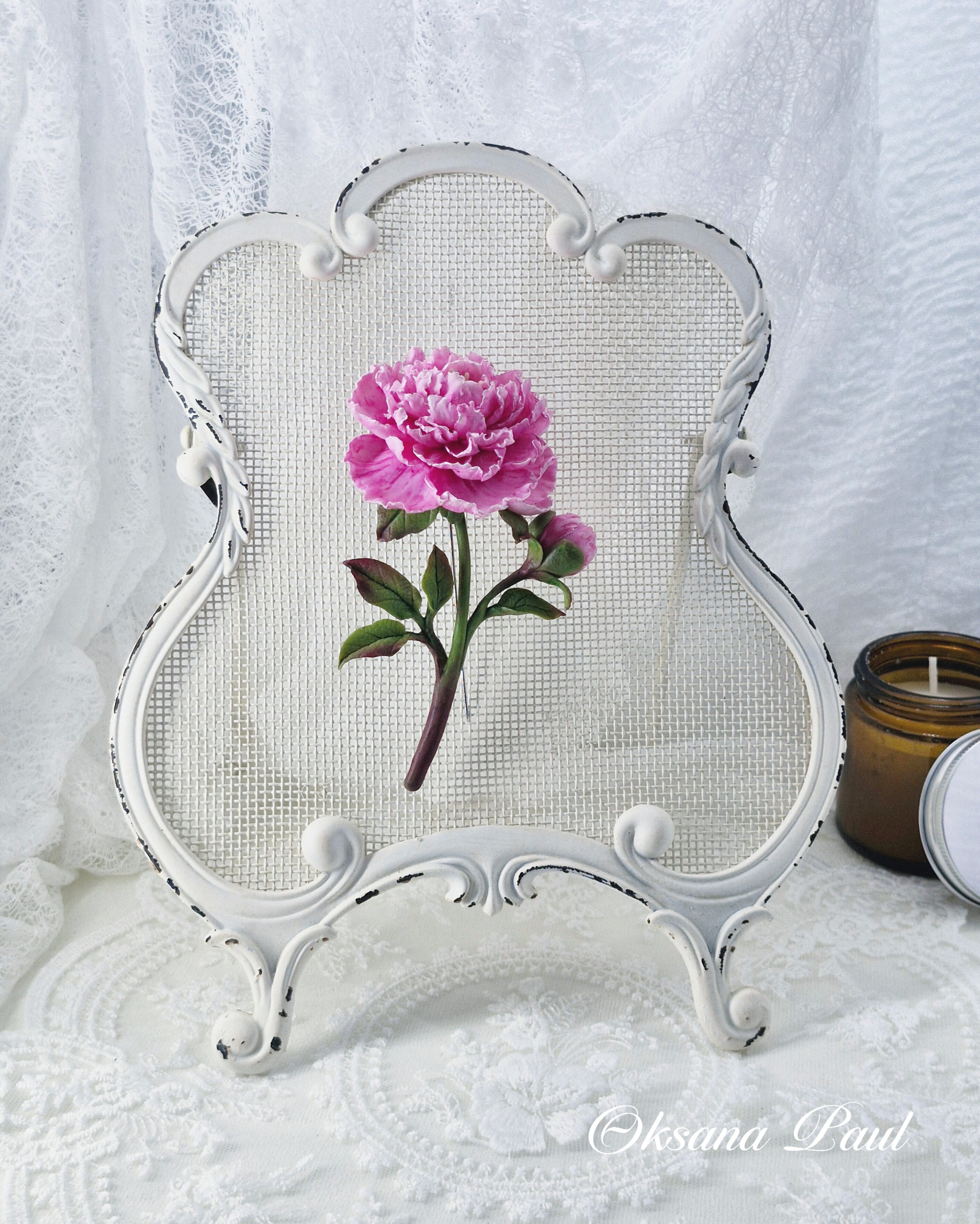 Броши с цветами / Blumen-Broschen ➜. Oksana Paul-Gardinen-Design Oksana Paul ✧ Art of Gardinen & Textile Design ✧ Polymer Clay Art & Handmade Creatures