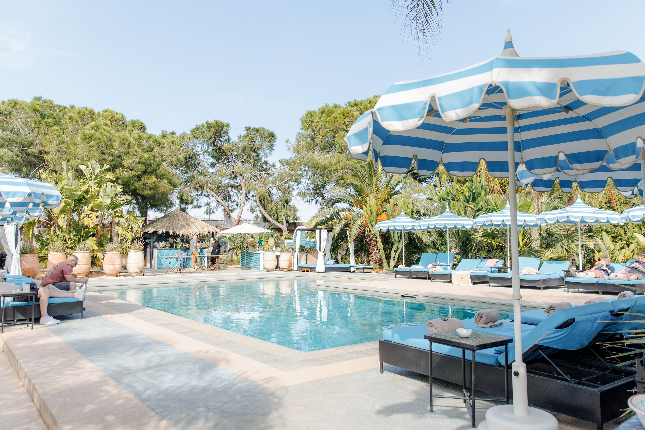 Gran Villa Rosa's swimming pool - perfect location for your rehearsal party of the wedding in Spian