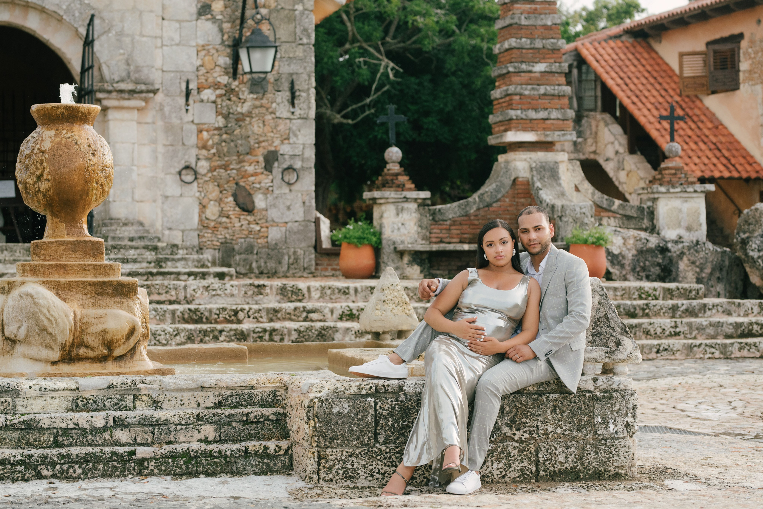 Cinthia and Jose at Altos de Chavon