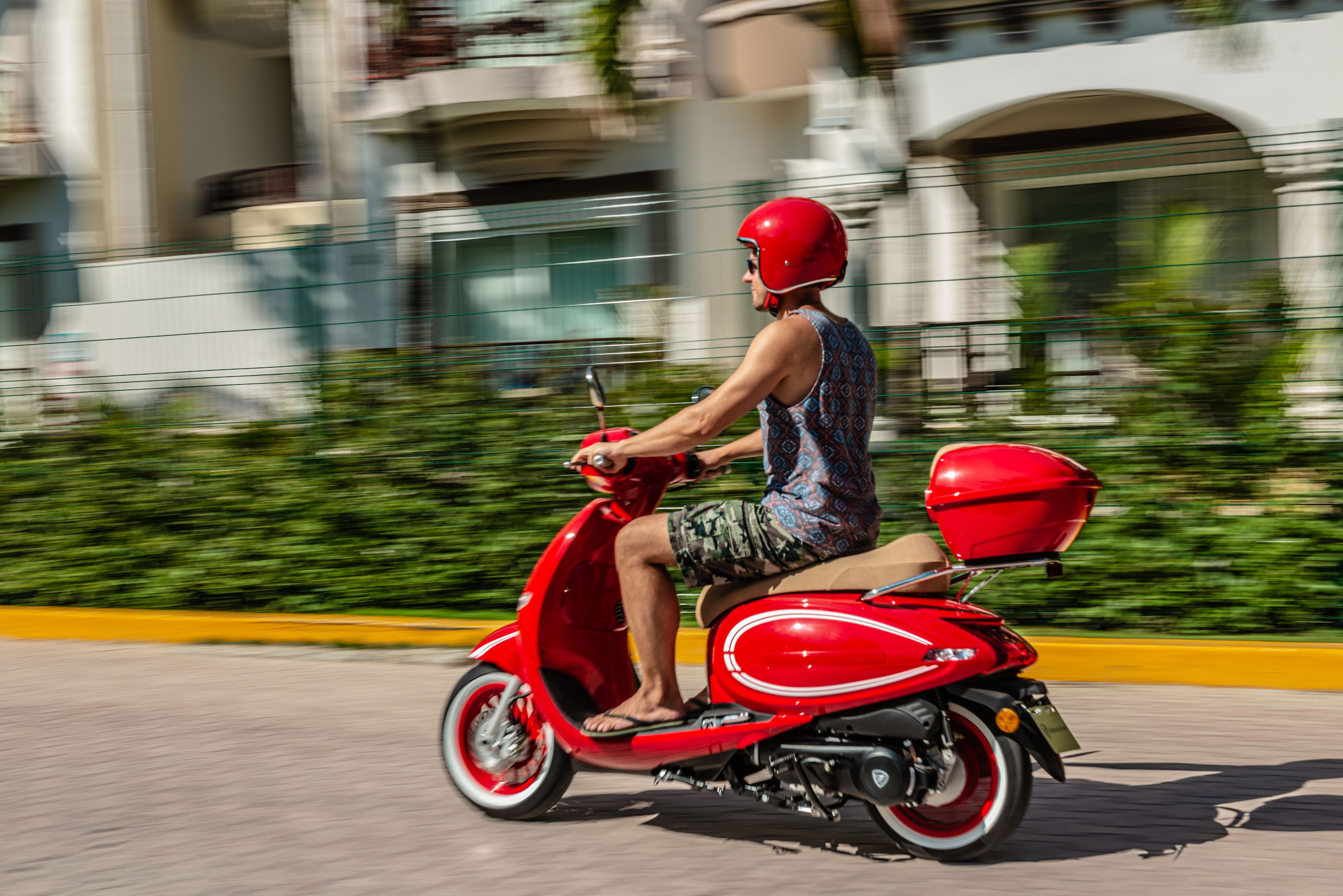 Scooter Photography for Rental Website in Mexico. PHOTOGRAPHER QUINTANA ROO