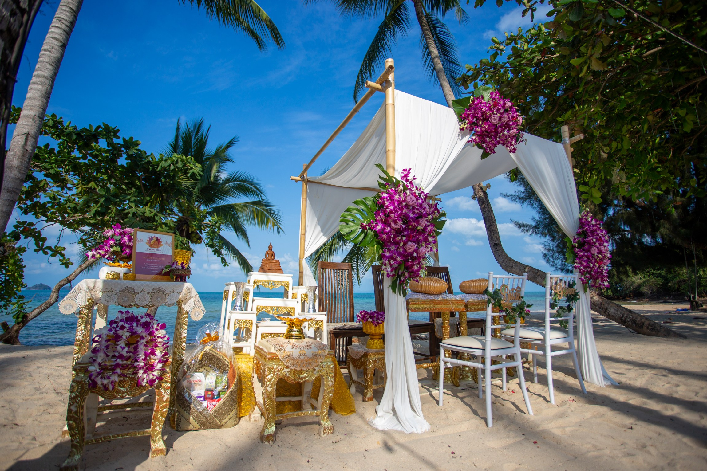 Buddhist + Western. Wedding on Koh Samui, Thailand