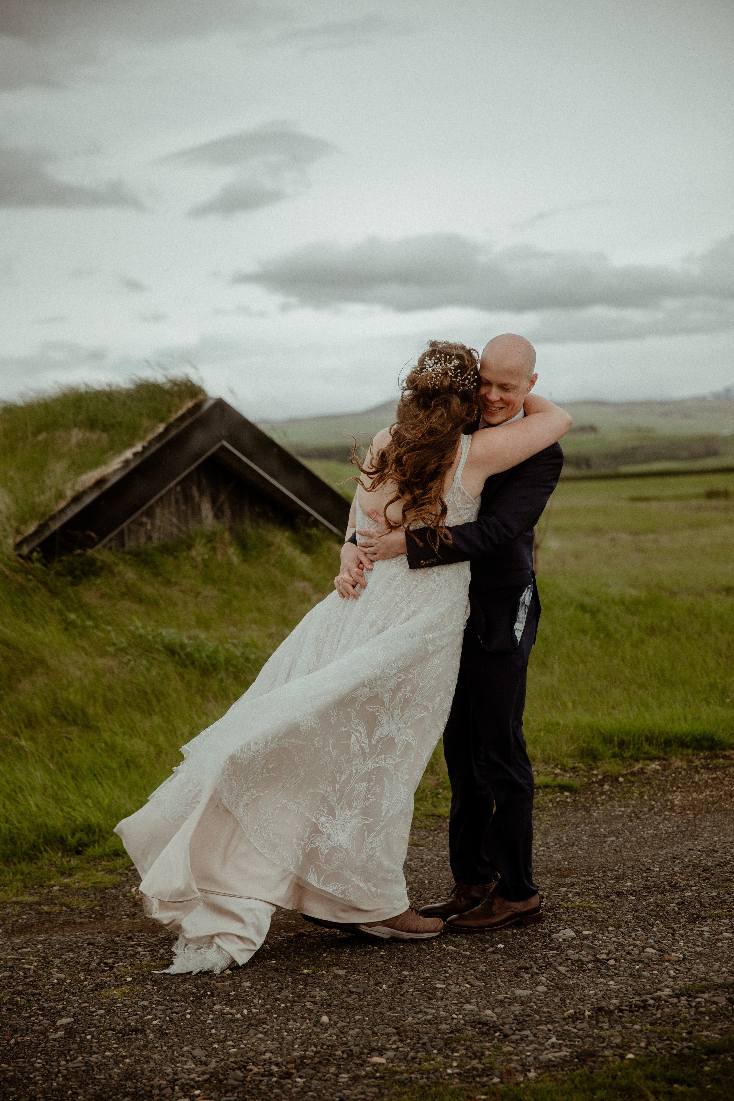 Iceland Elopement at Black Sand Beach. Iceland elopement photographer & videographer