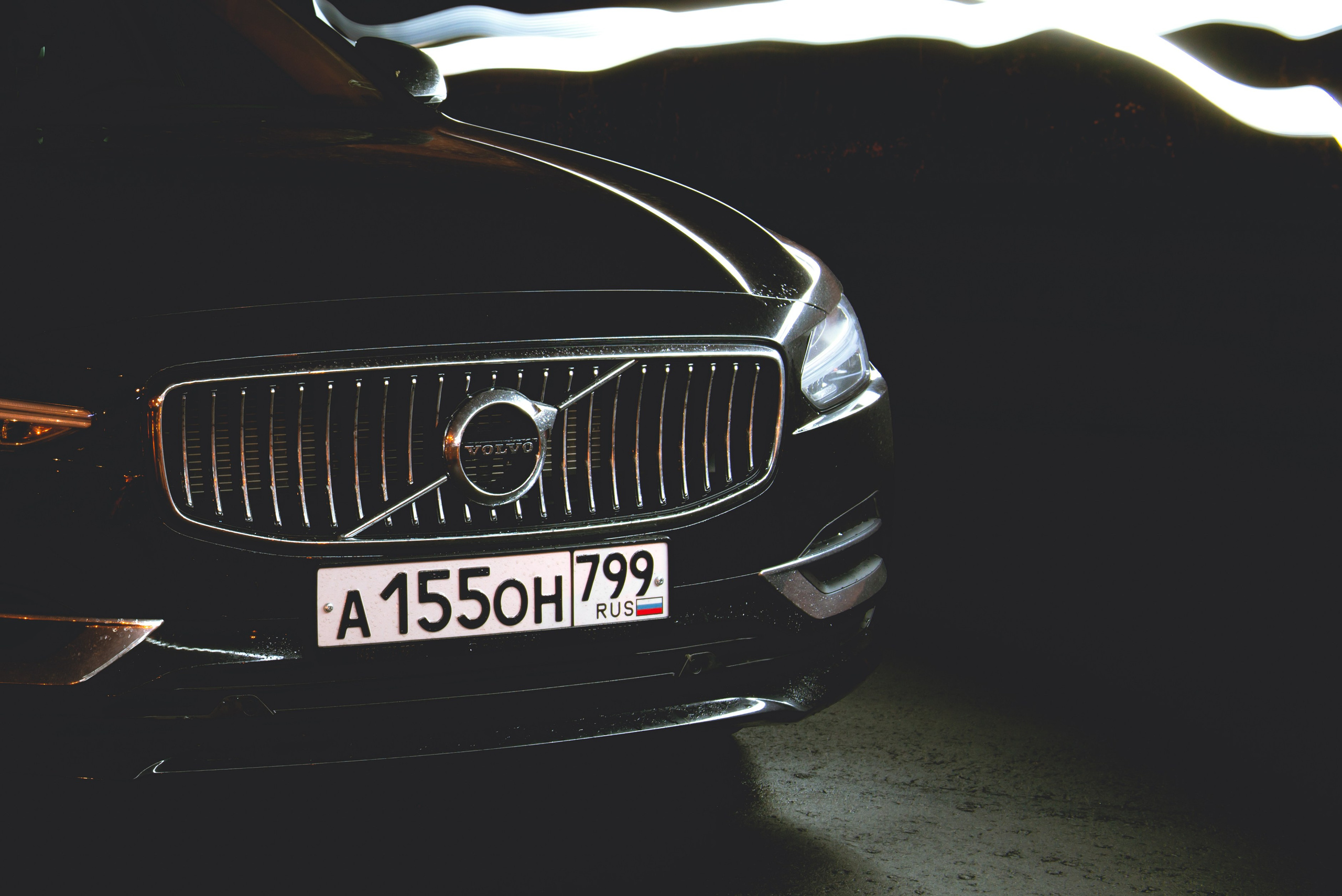 Ночная съемка Volvo S90. ФОТОГРАФ МЕКСИКА КИНТАНА-РОО