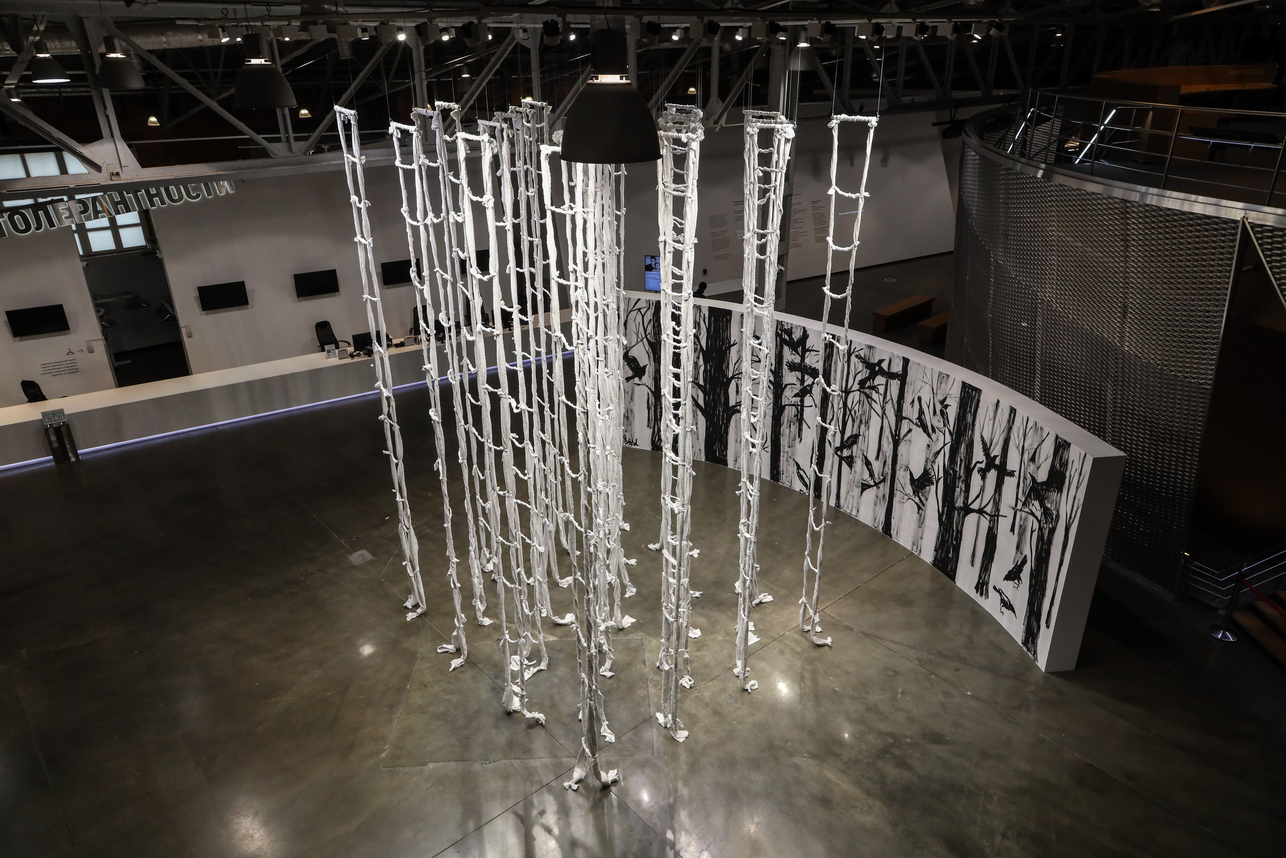 Snowfall, Jewish Museum and Tolerance Center, Moscow, 2022. Haim Sokol’s artists website