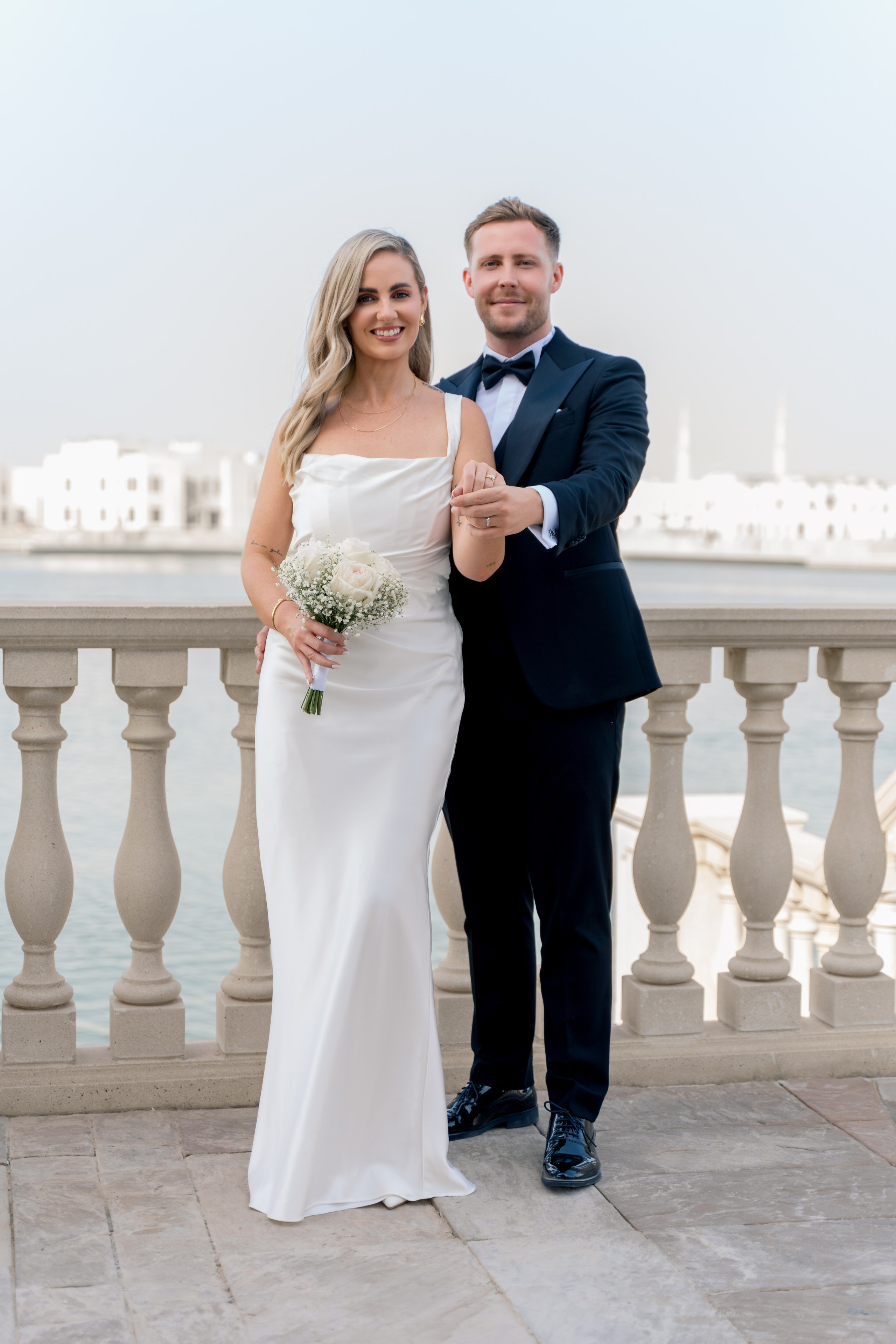 Sunset pre-wedding photoshoot in Abu Dhabi beach