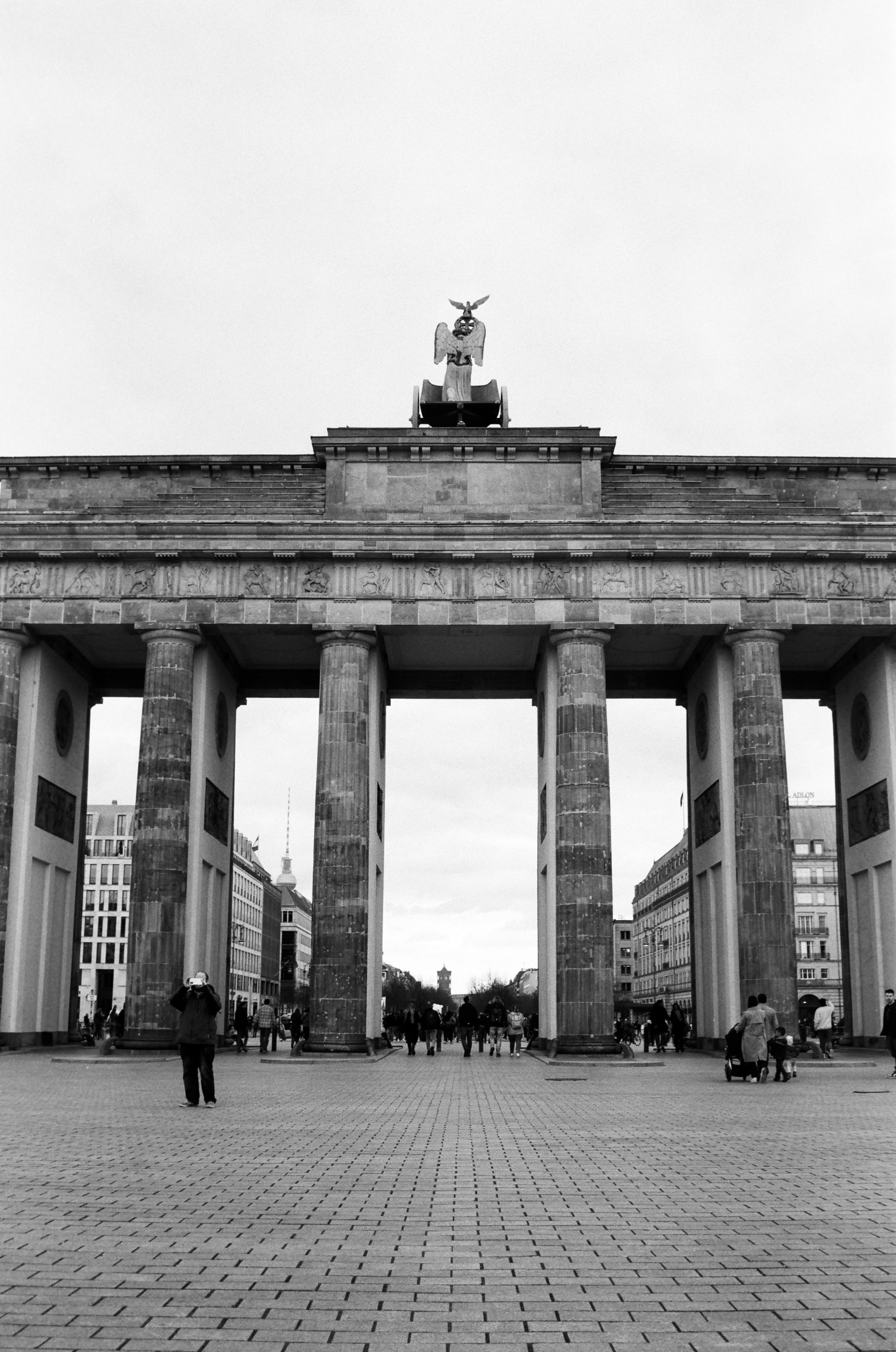 The Streets of Berlin in B&W