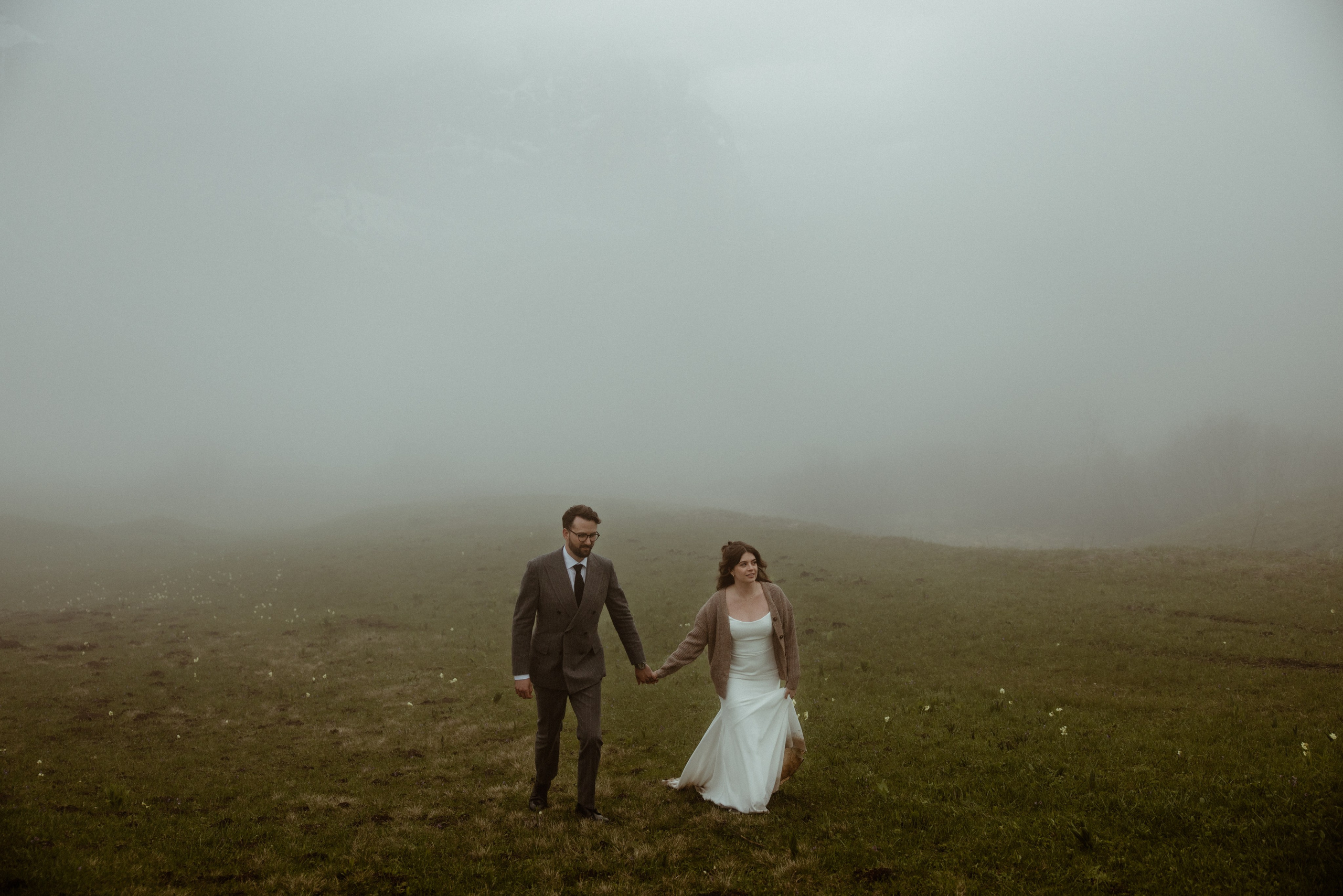 Dreamy elopement in Dolomites. Iceland elopement photographer & videographer