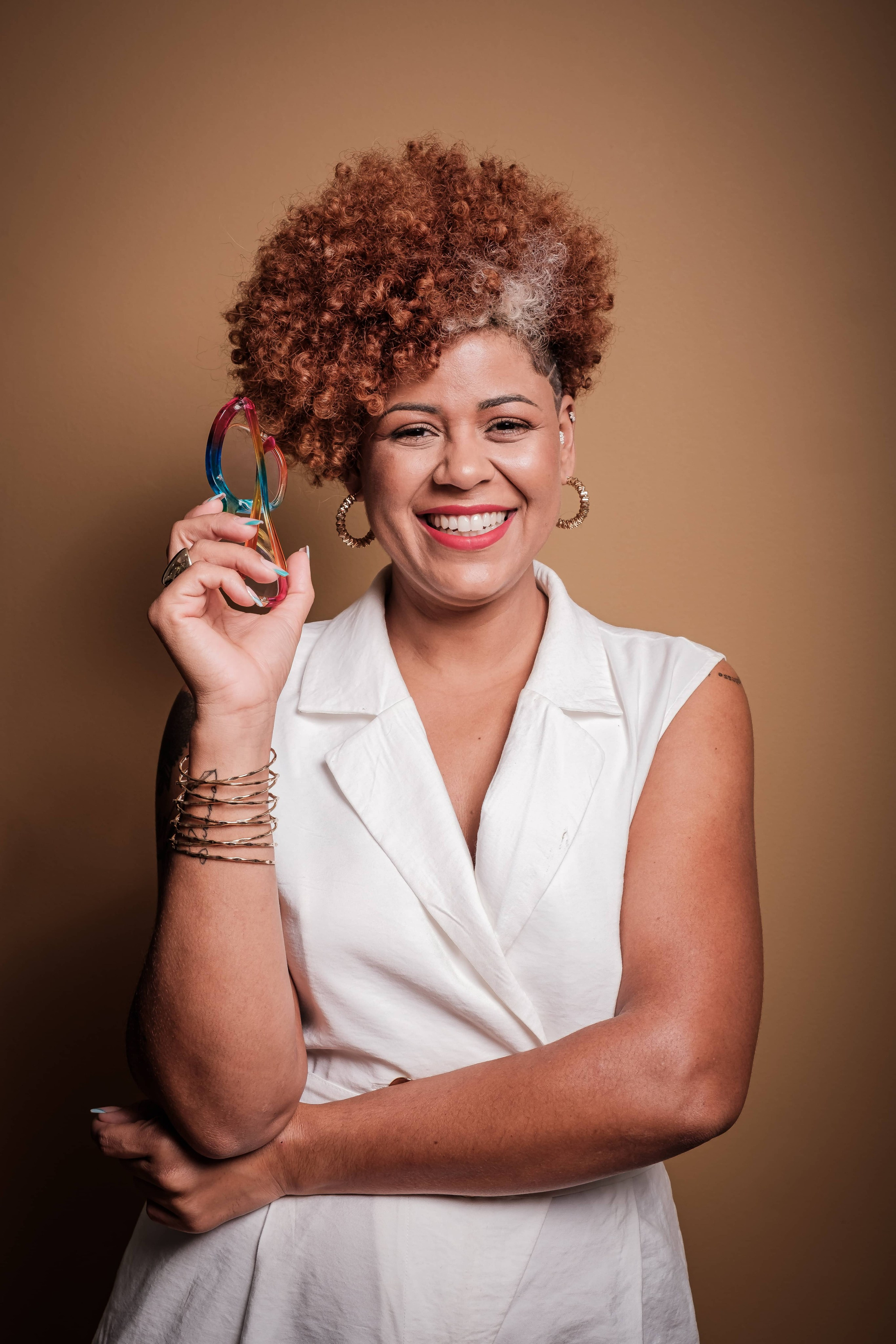 retrato profissional de hair designer