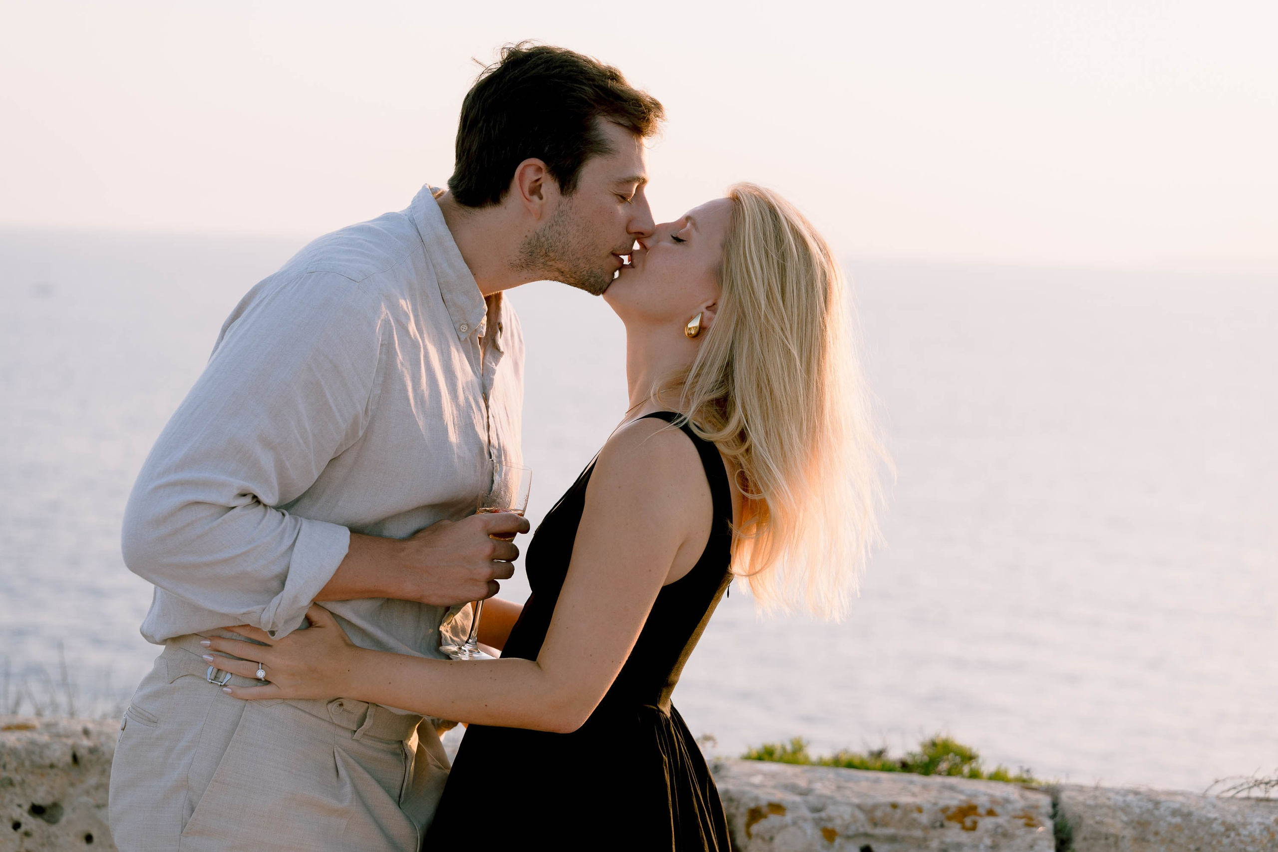 Perfect Marriage Proposal at Cap Rocat Hotel. Mallorca Wedding, Corporate & Social Photographer