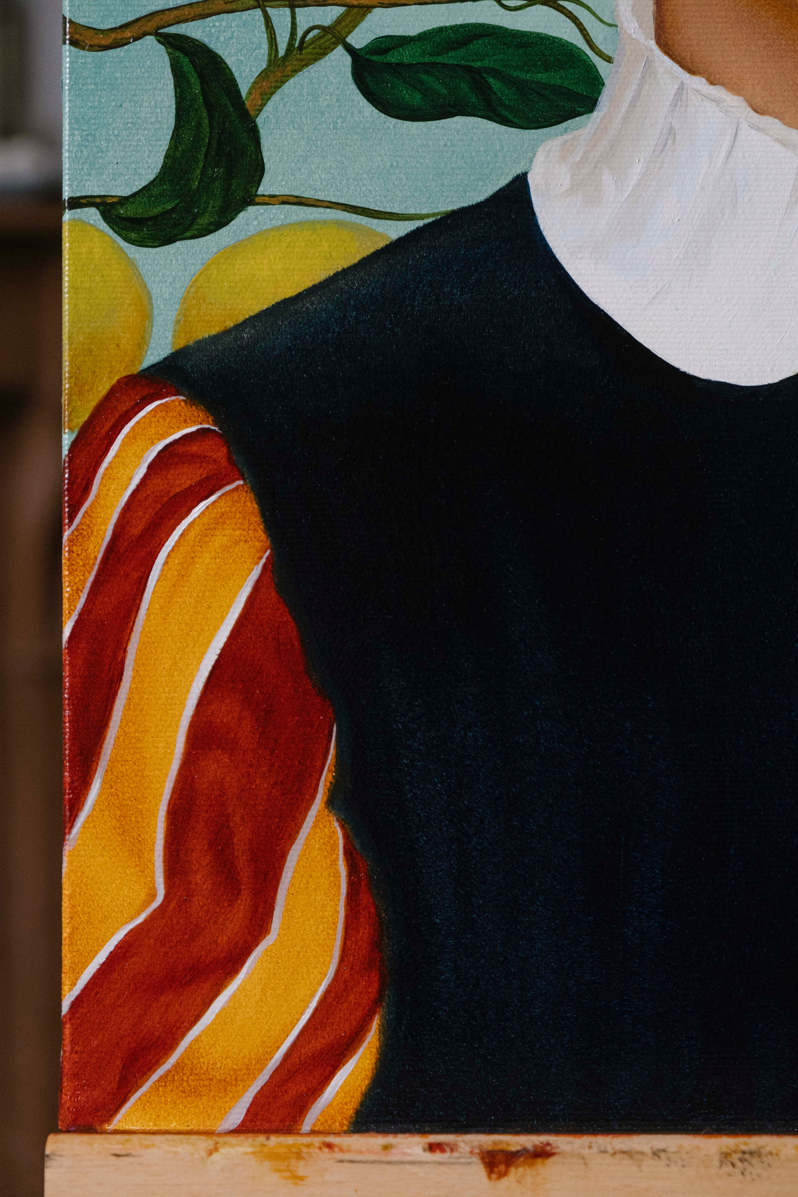 Portrait with a White Lemon. ELEN BEZHEN