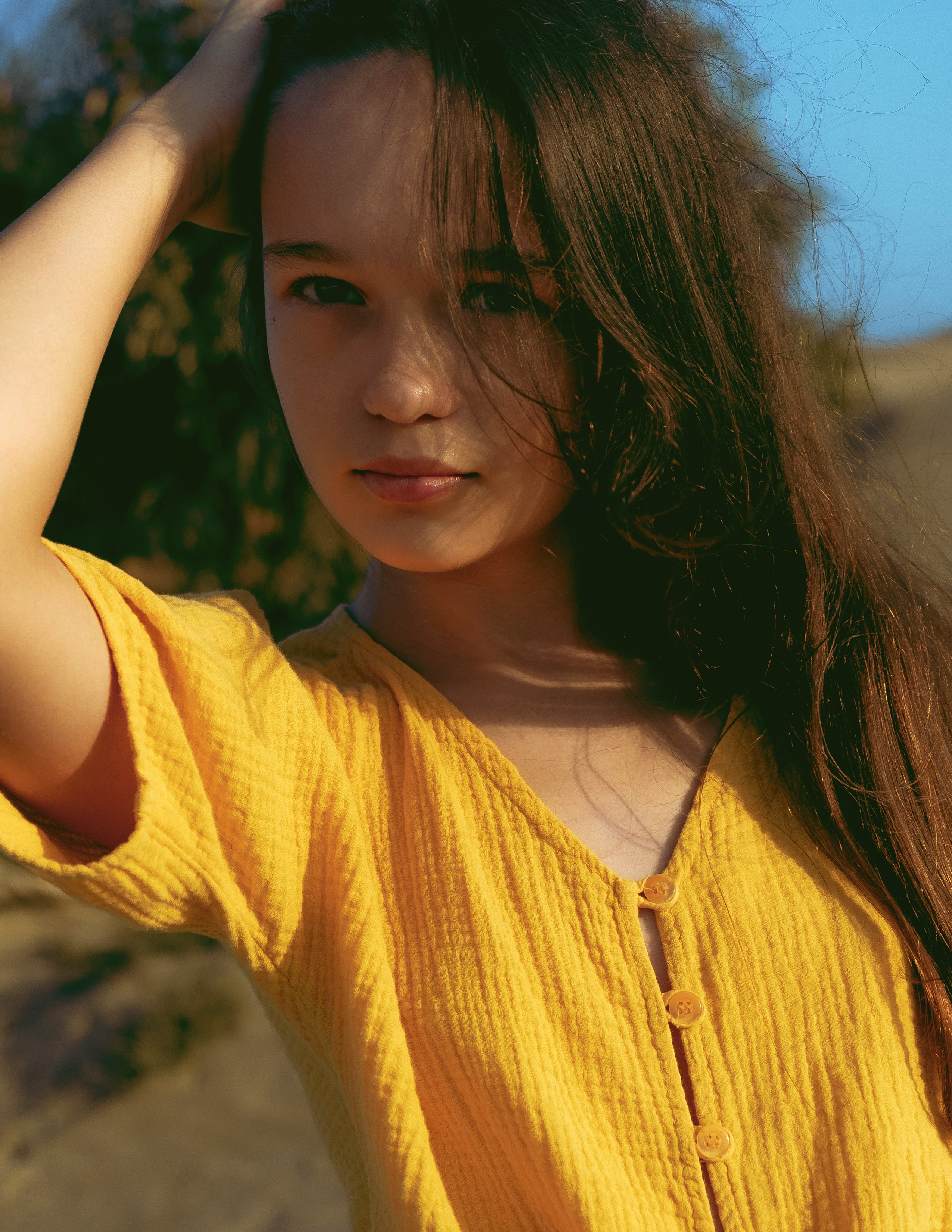 Children’s photo session at sunset by the sea in Guardamar — Portrait photographer in Alicante Andrey Lukovnikov