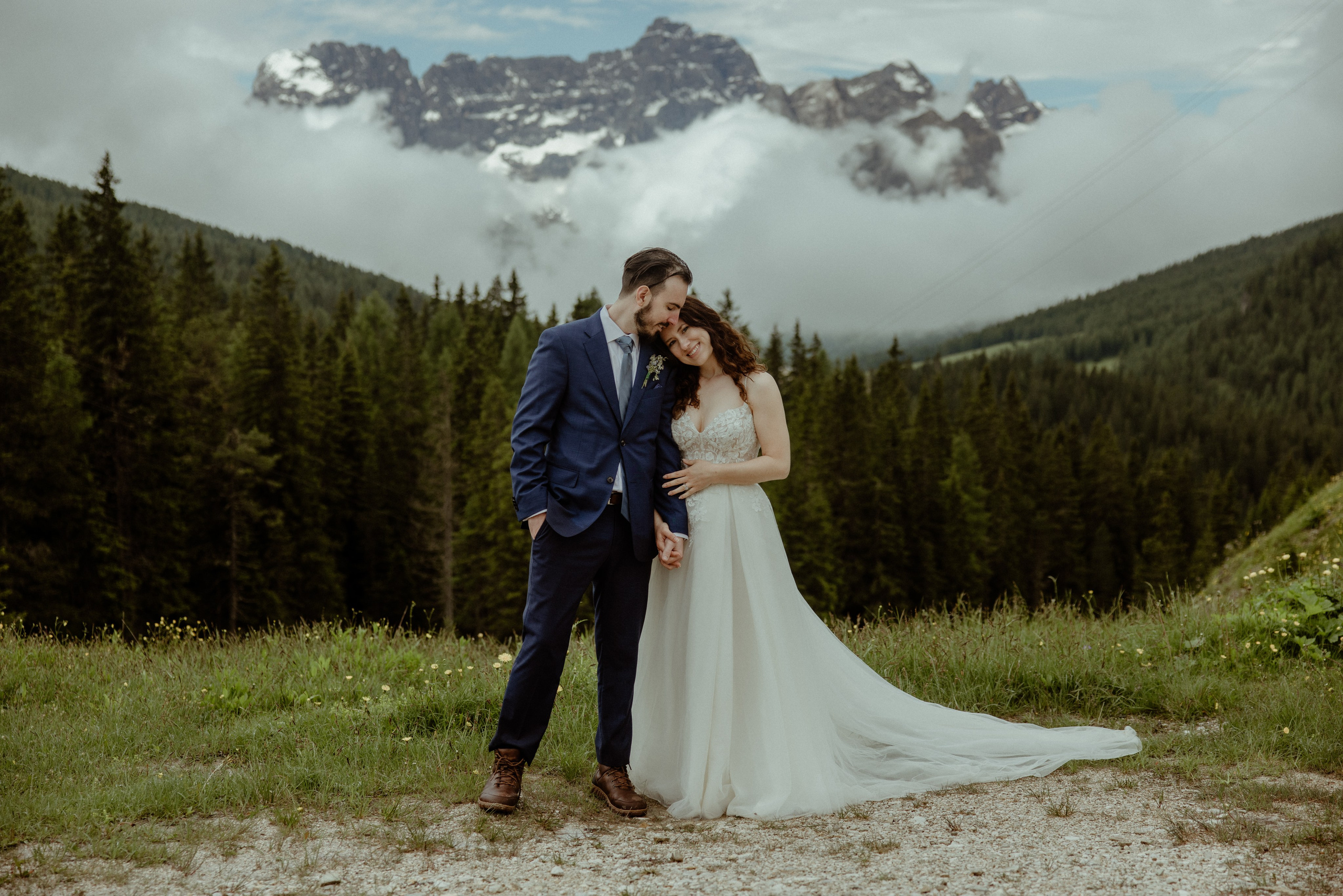 Italy elopement at Cadini di Misurina in Dolomites. Iceland elopement photographer & videographer