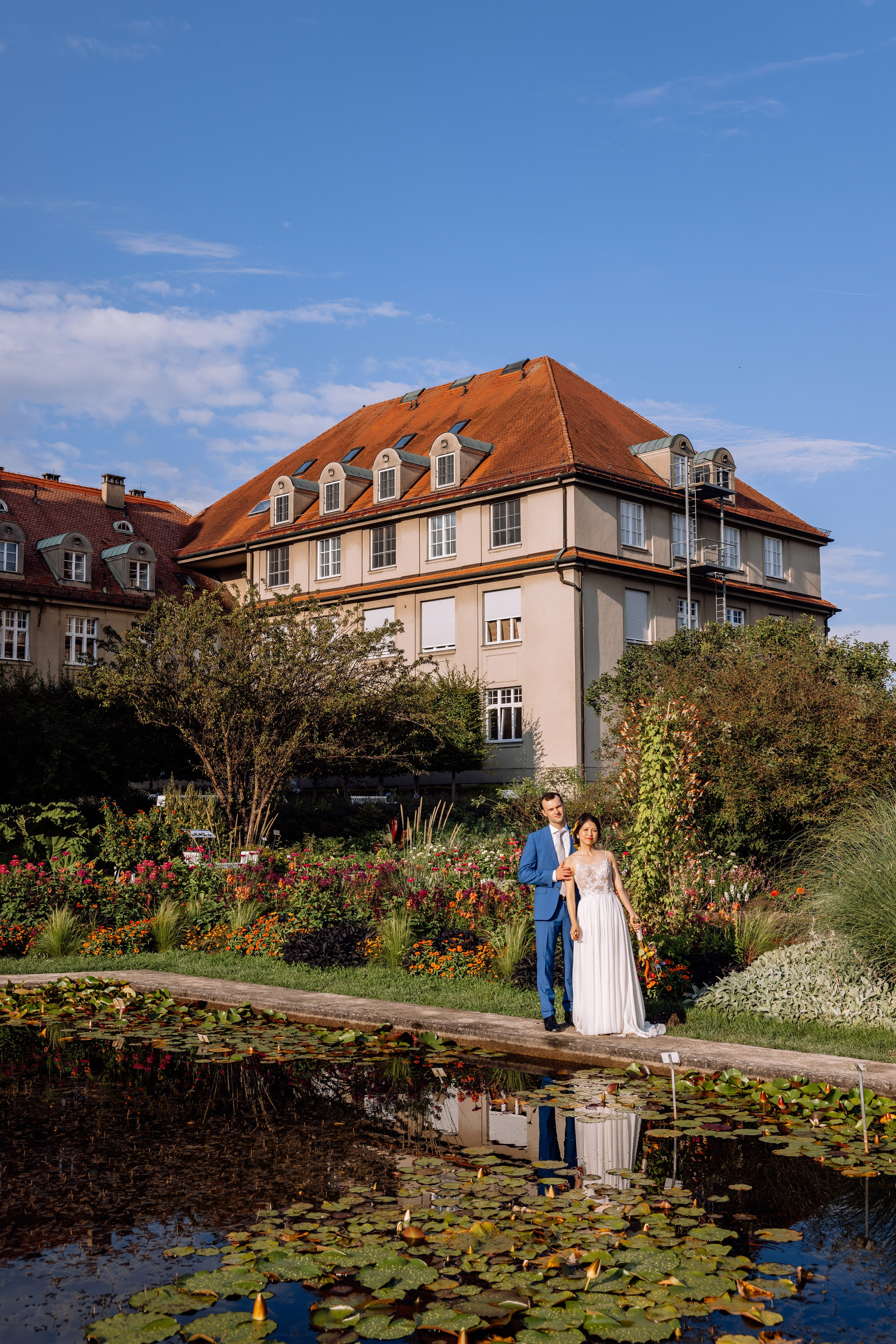 Café im Botanischen Garten. Deutsche - Japanische Hochzeit. Hochzeitsfotograf München Taufe Familienfotograf Tanja Mauke