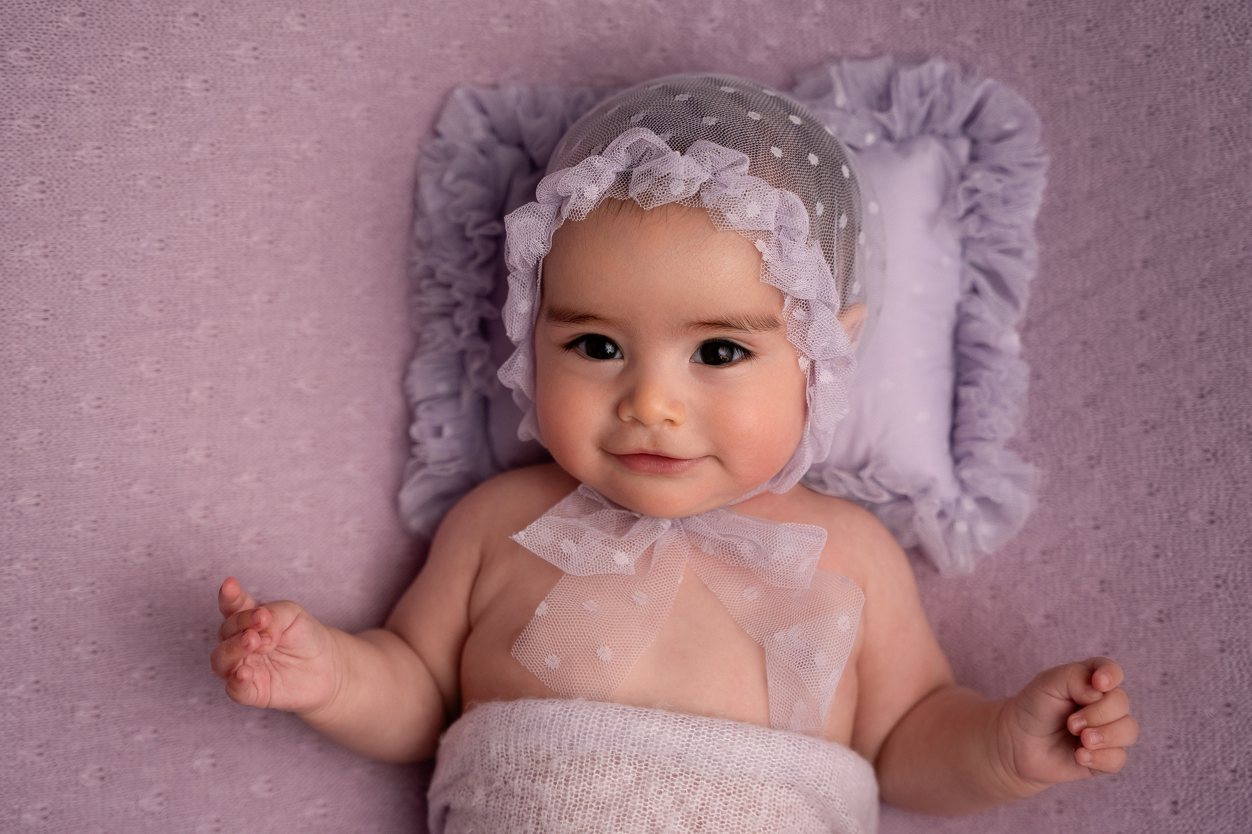 A studio milestone session for 5 months old baby Alejandra and her beautiful family❤️. Newborn and family photographer. Hills District. Sydney