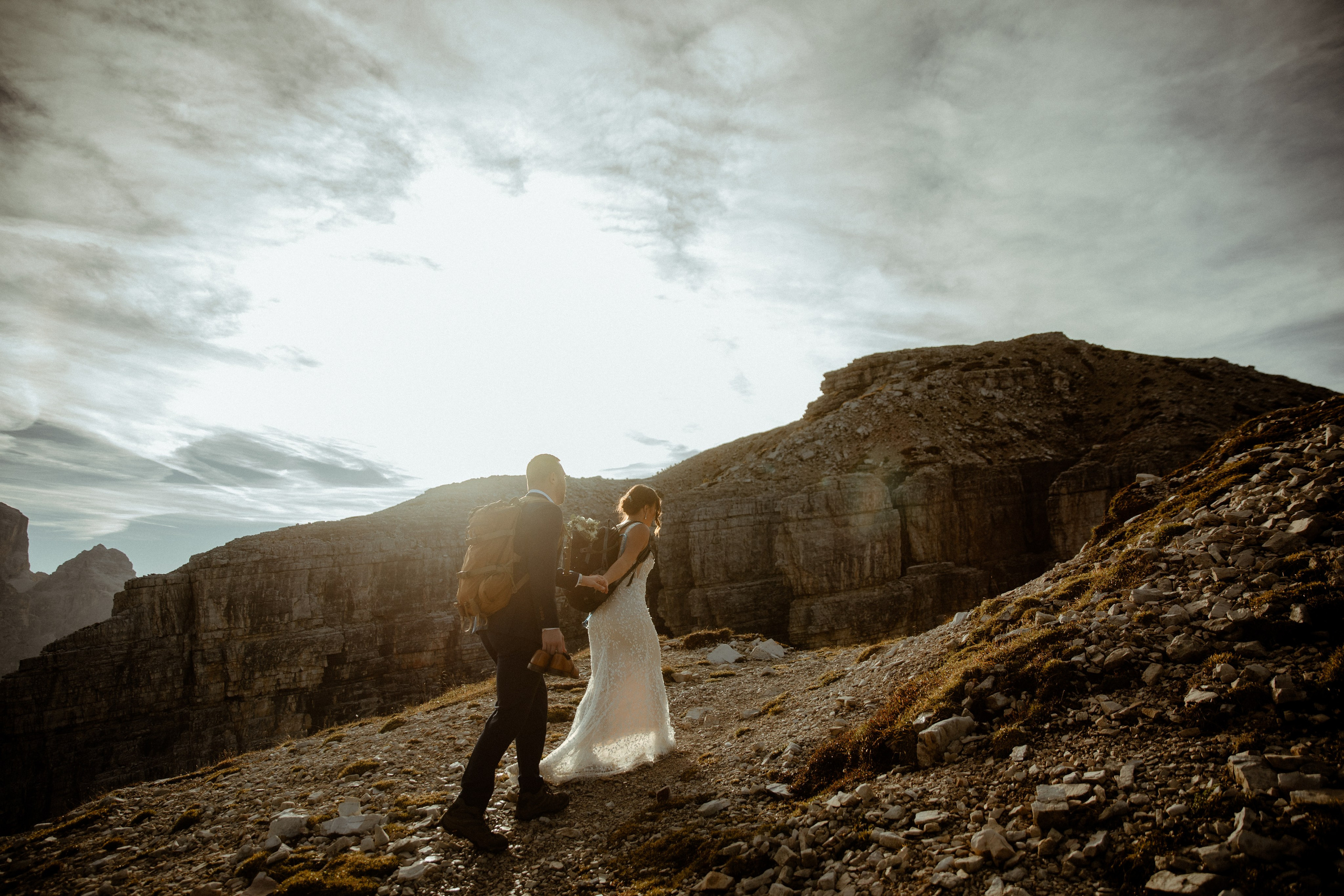 Scenic Dolomites Elopement. Iceland elopement photographer & videographer