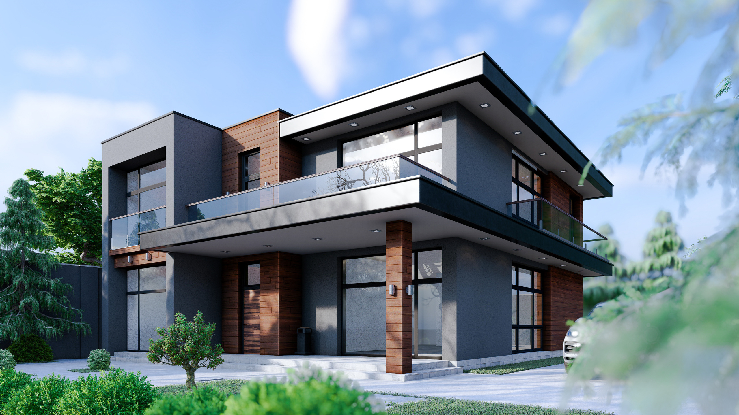 Проект частного дома в посёлке Мардакан