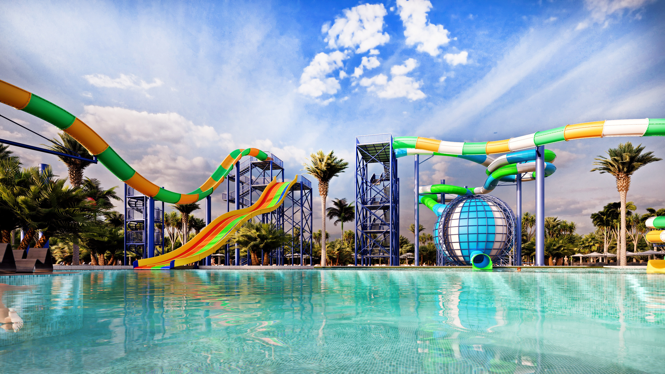 Эскизный проект парка водных развлечений