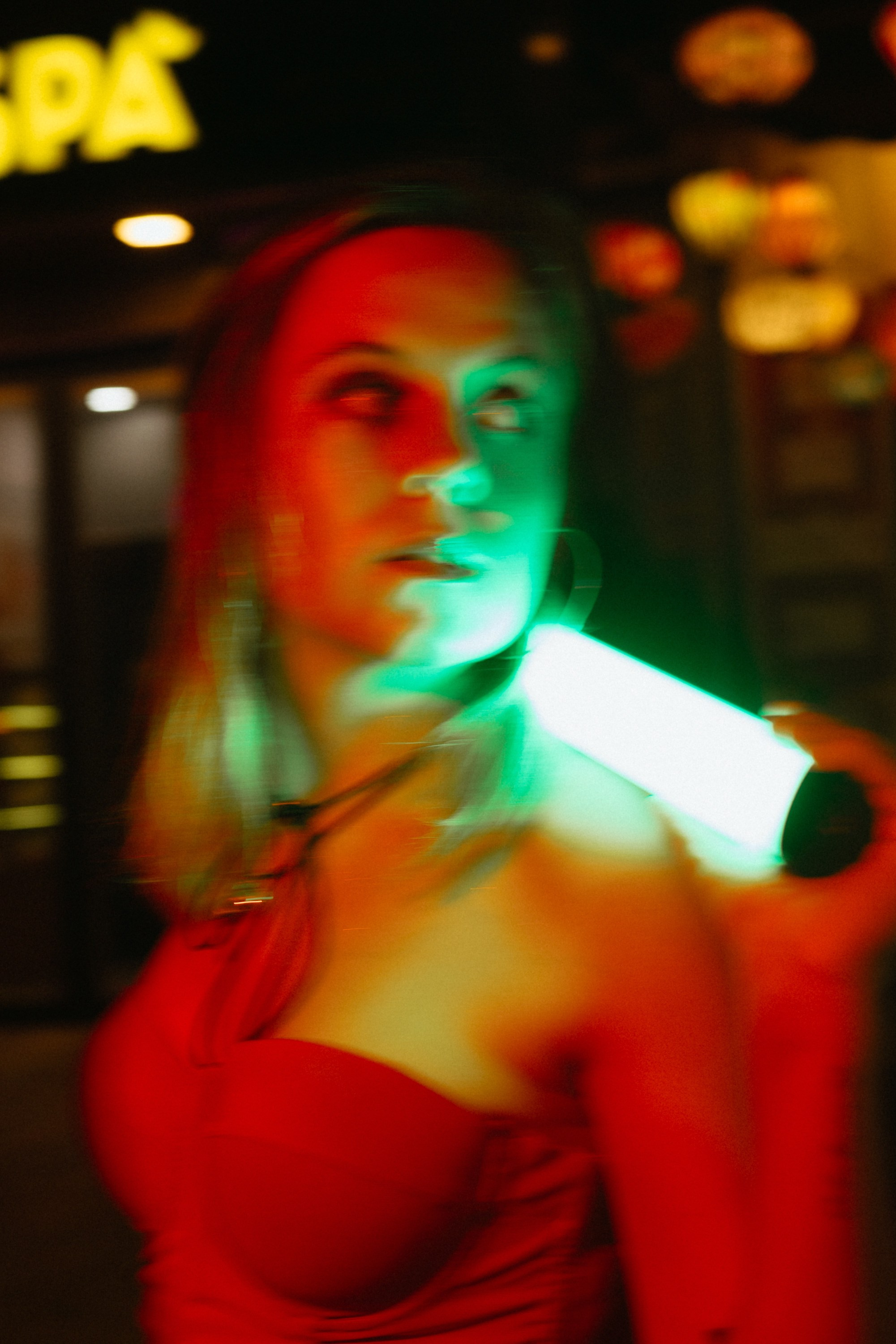 Street Shooting with color light in Da-Nang. Aesthetic & Lifestyle photographer in Da Nang, Vietnam