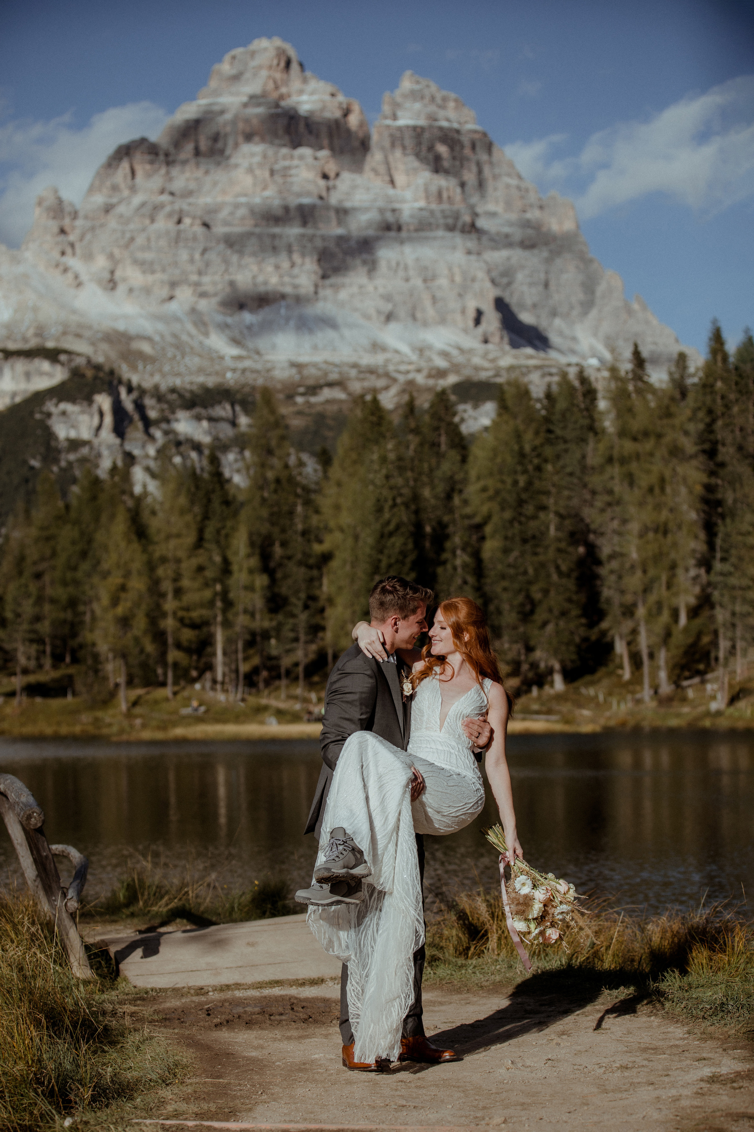 Italian Elopement in the Dolomites. Iceland elopement photographer & videographer