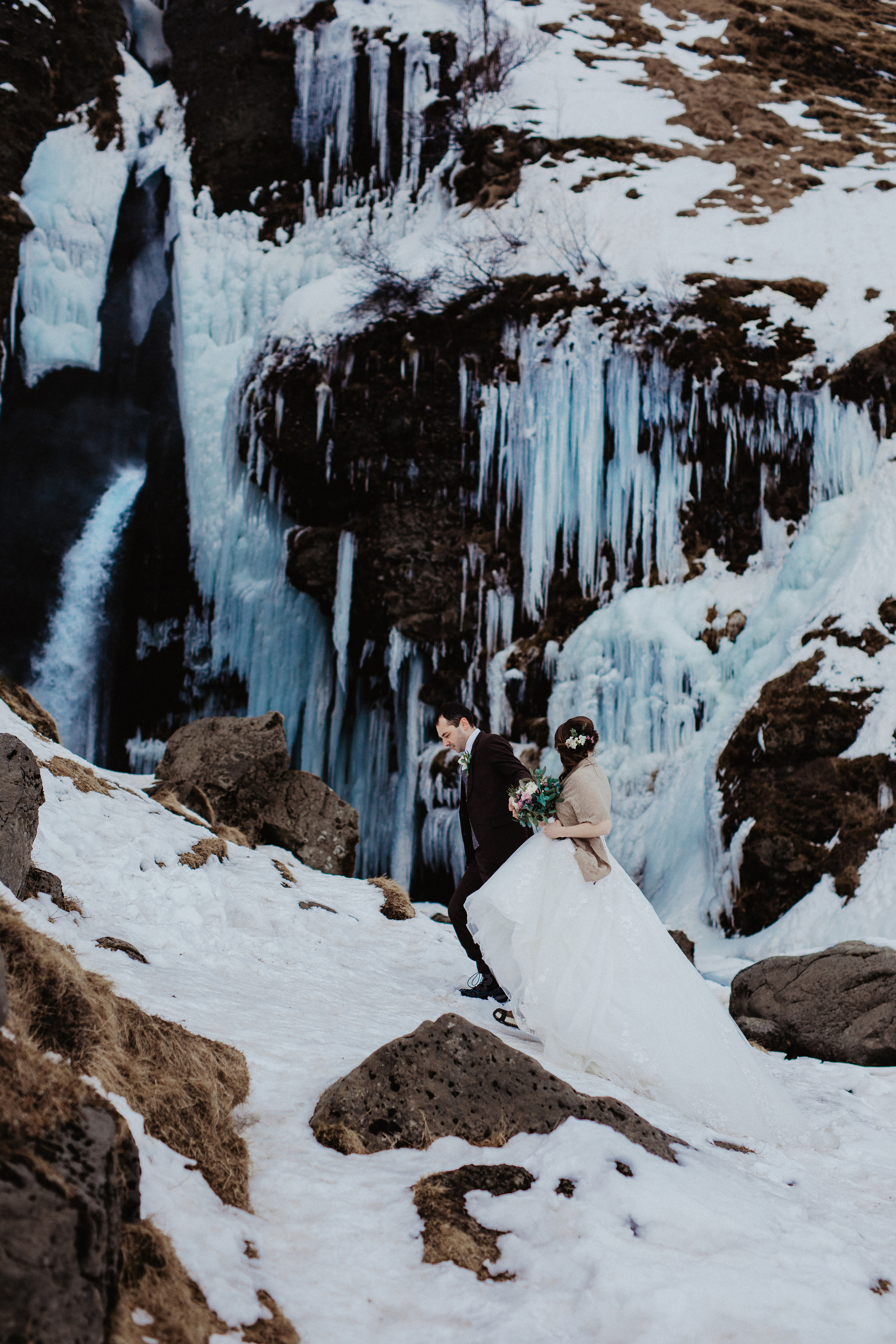 Winter Wedding in Iceland. Iceland elopement photographer & videographer