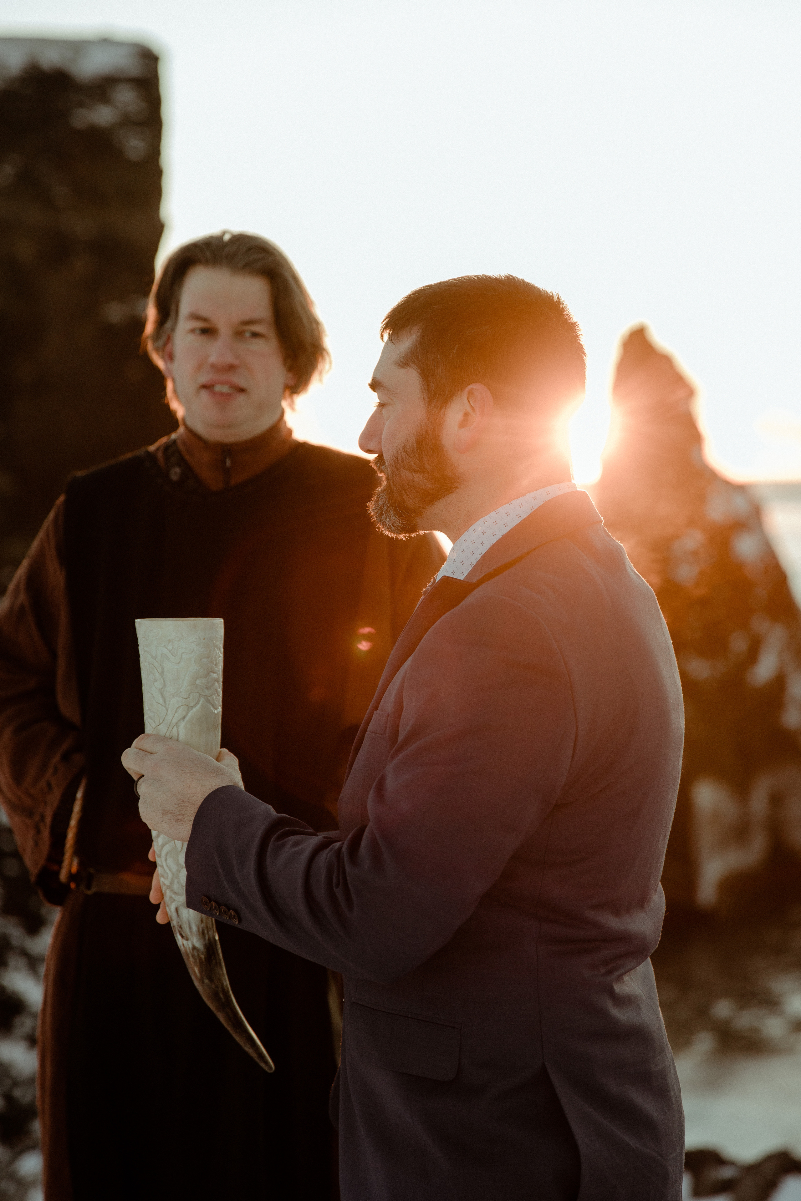 Golden Hour Elopement in Iceland. Iceland elopement photographer & videographer