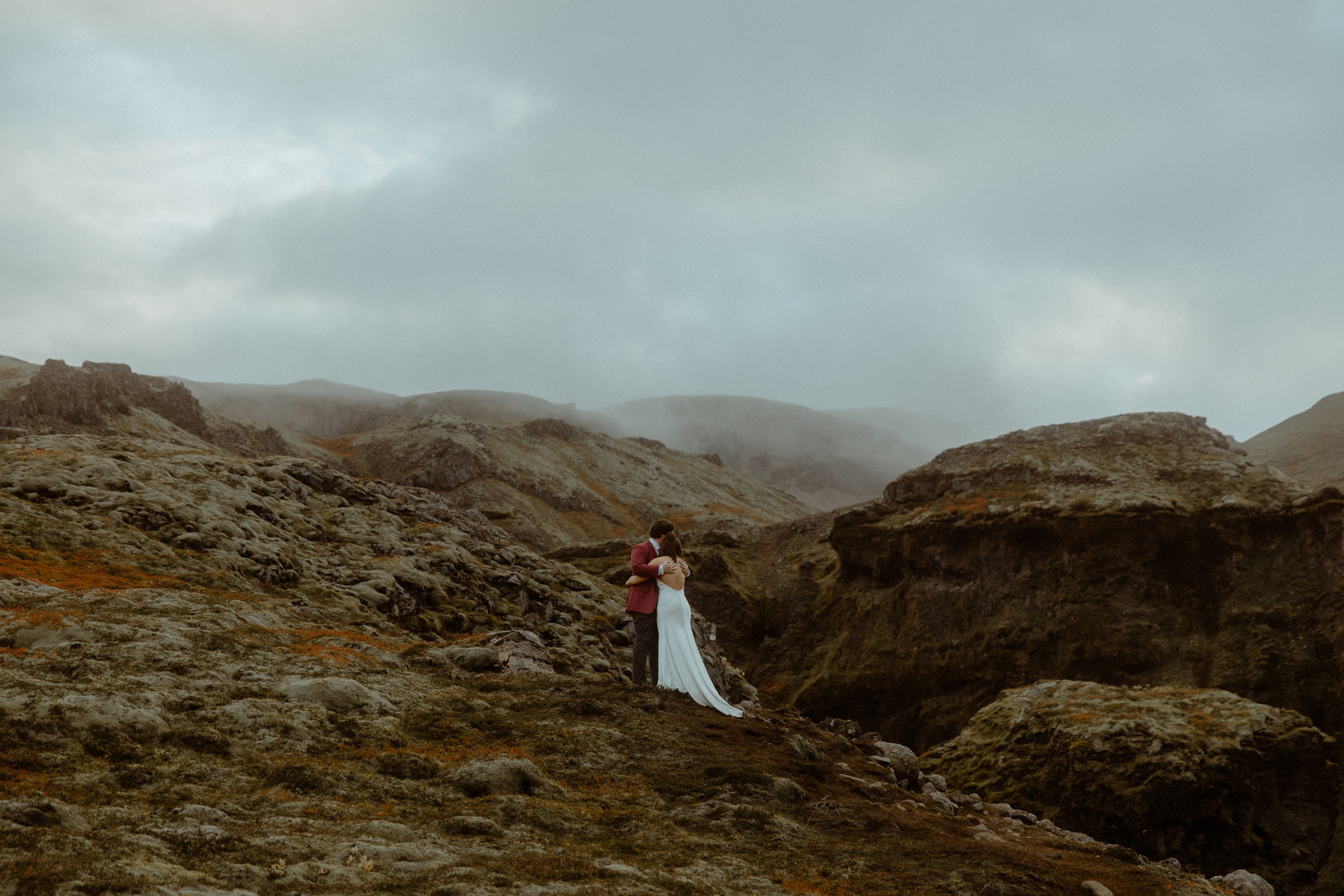 Secret hiking Elopement in Iceland. Iceland elopement photographer & videographer