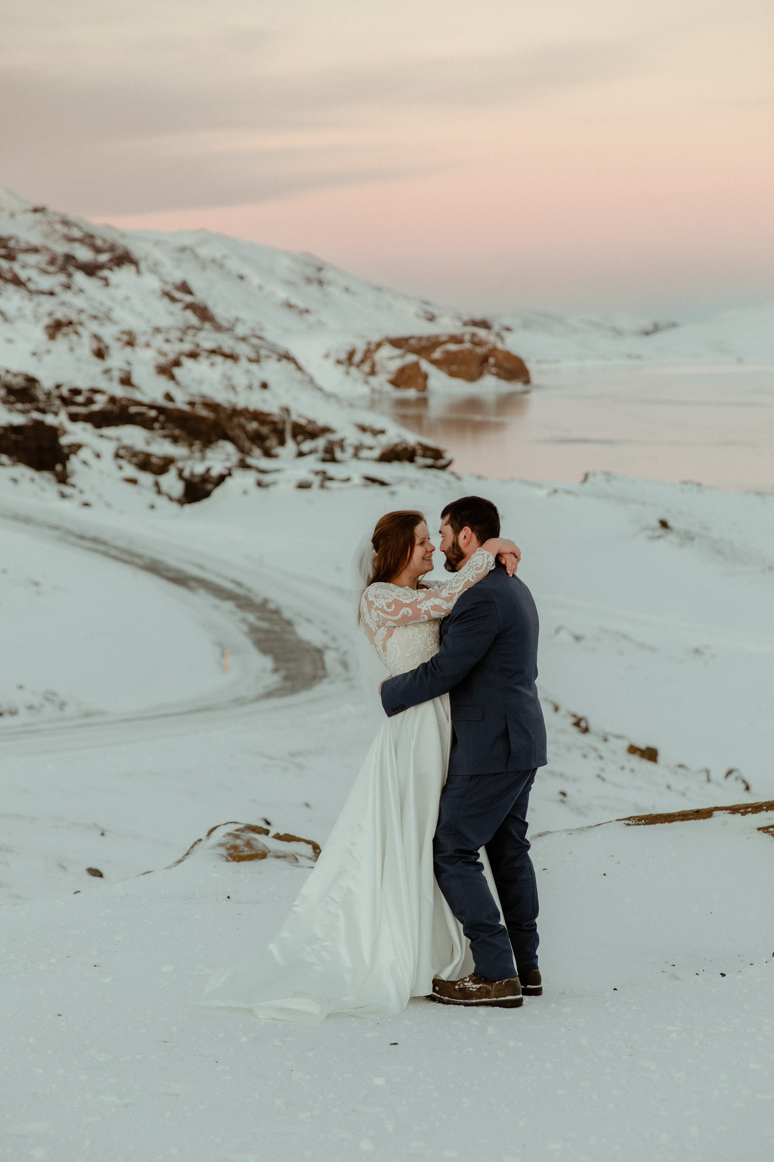 Golden Hour Elopement in Iceland. Iceland elopement photographer & videographer