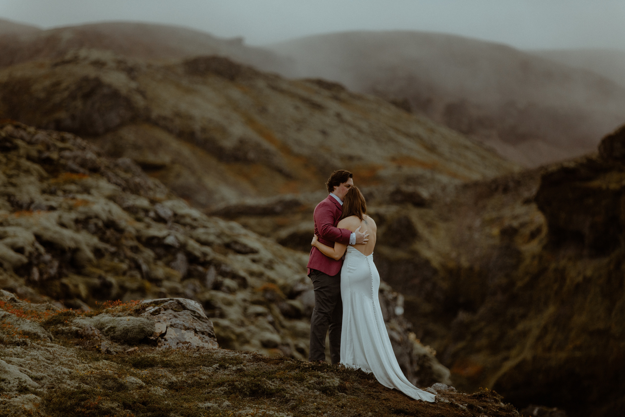Secret hiking Elopement in Iceland. Iceland elopement photographer & videographer