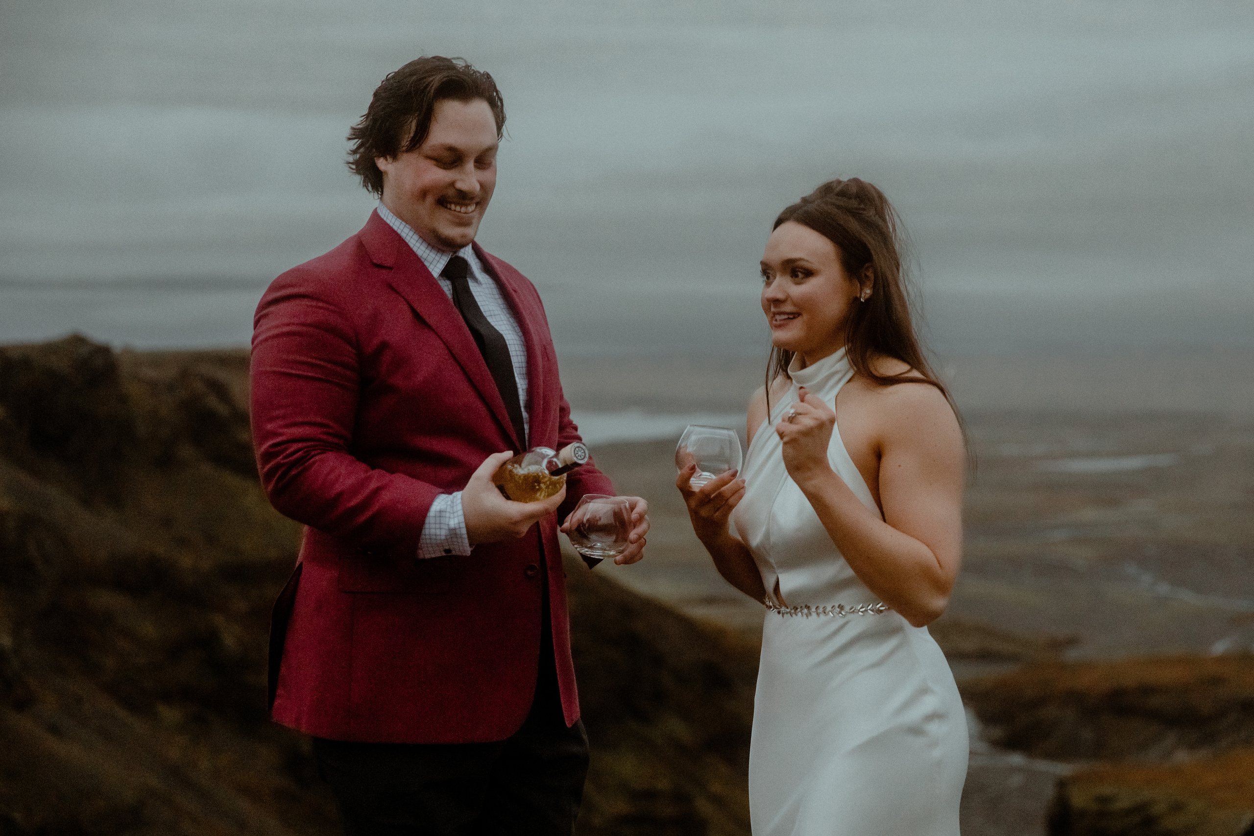 Secret hiking Elopement in Iceland. Iceland elopement photographer & videographer