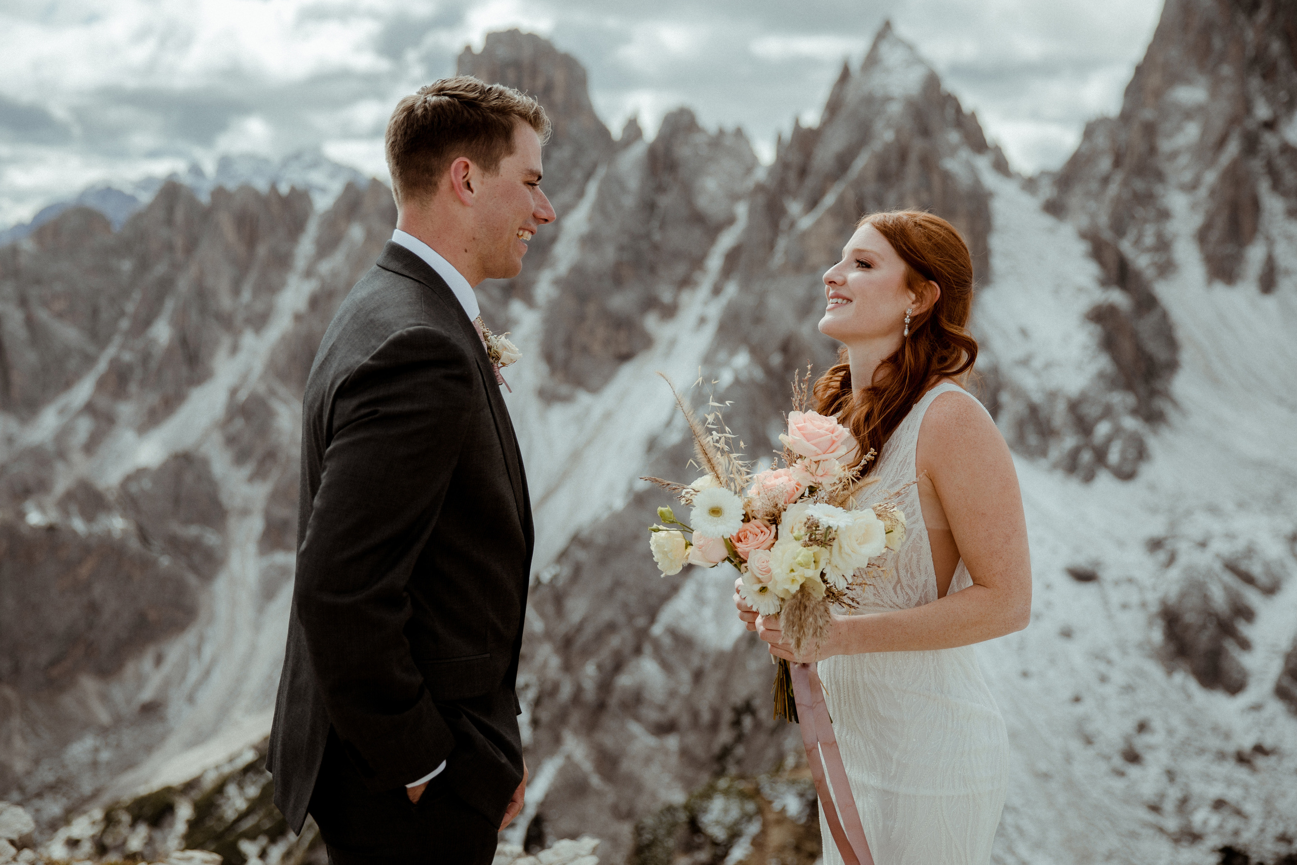 Italian Elopement in the Dolomites. Iceland elopement photographer & videographer