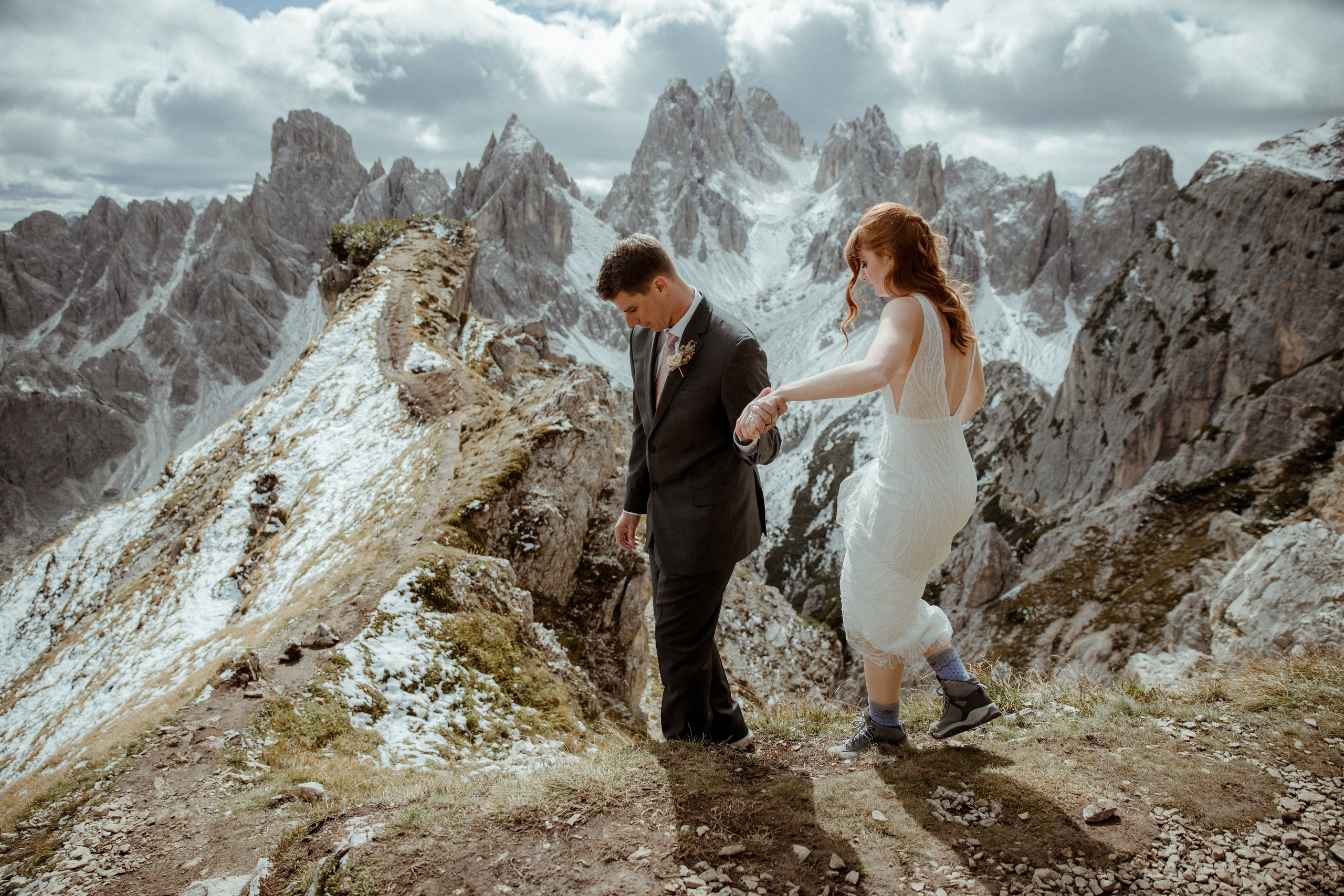 Italian Elopement in the Dolomites. Iceland elopement photographer & videographer