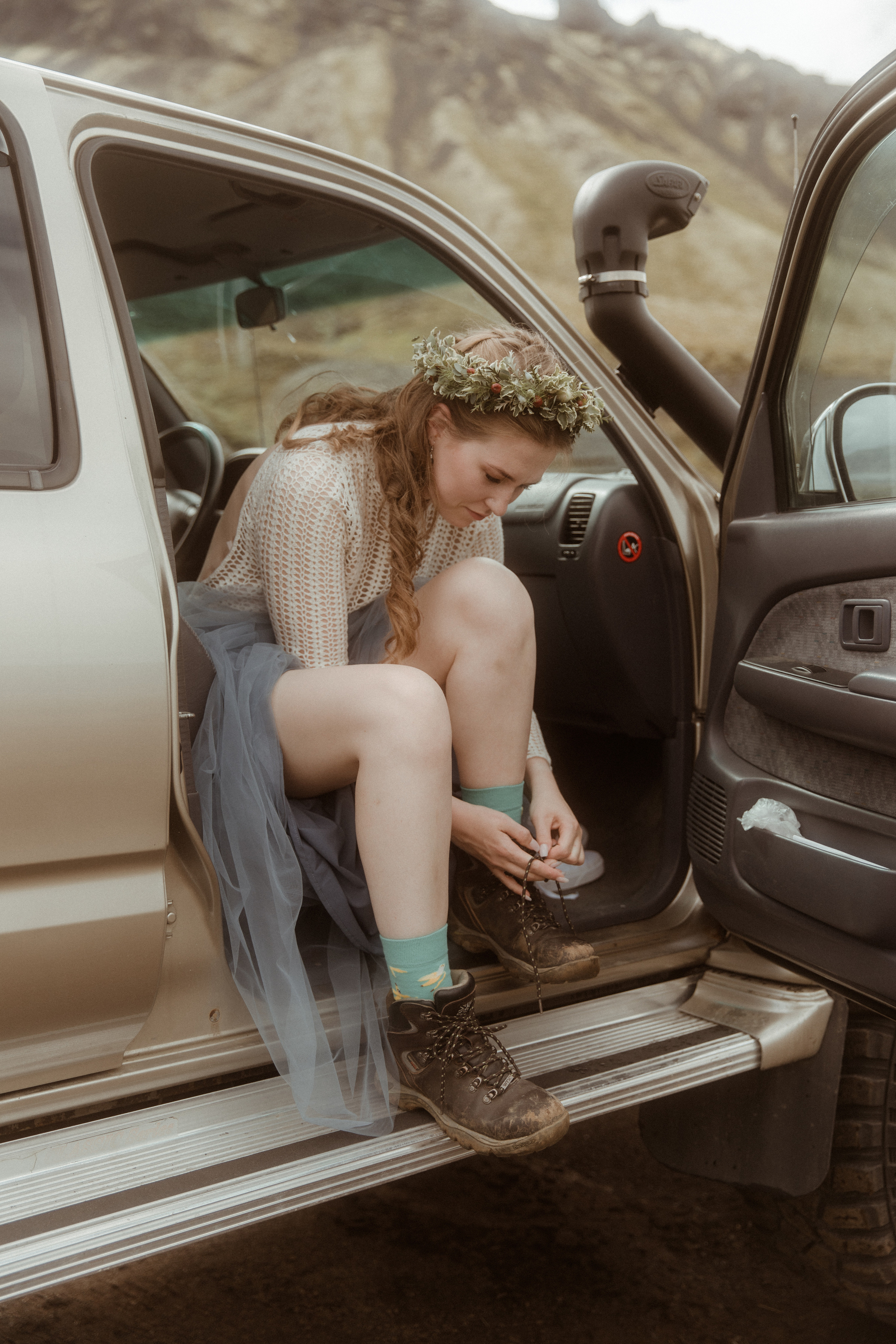 Iceland Secret Waterfall Elopement. Iceland elopement photographer & videographer