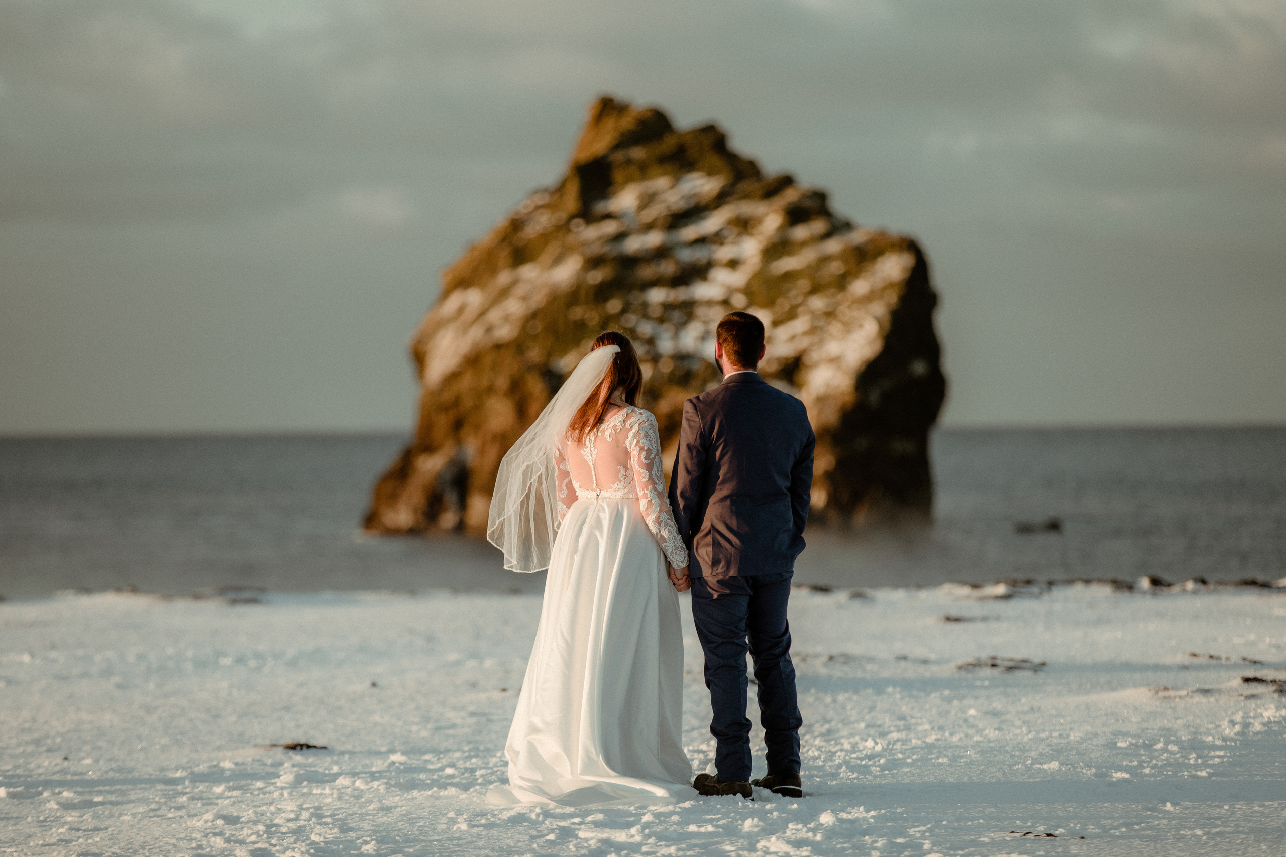 Golden Hour Elopement in Iceland. Iceland elopement photographer & videographer