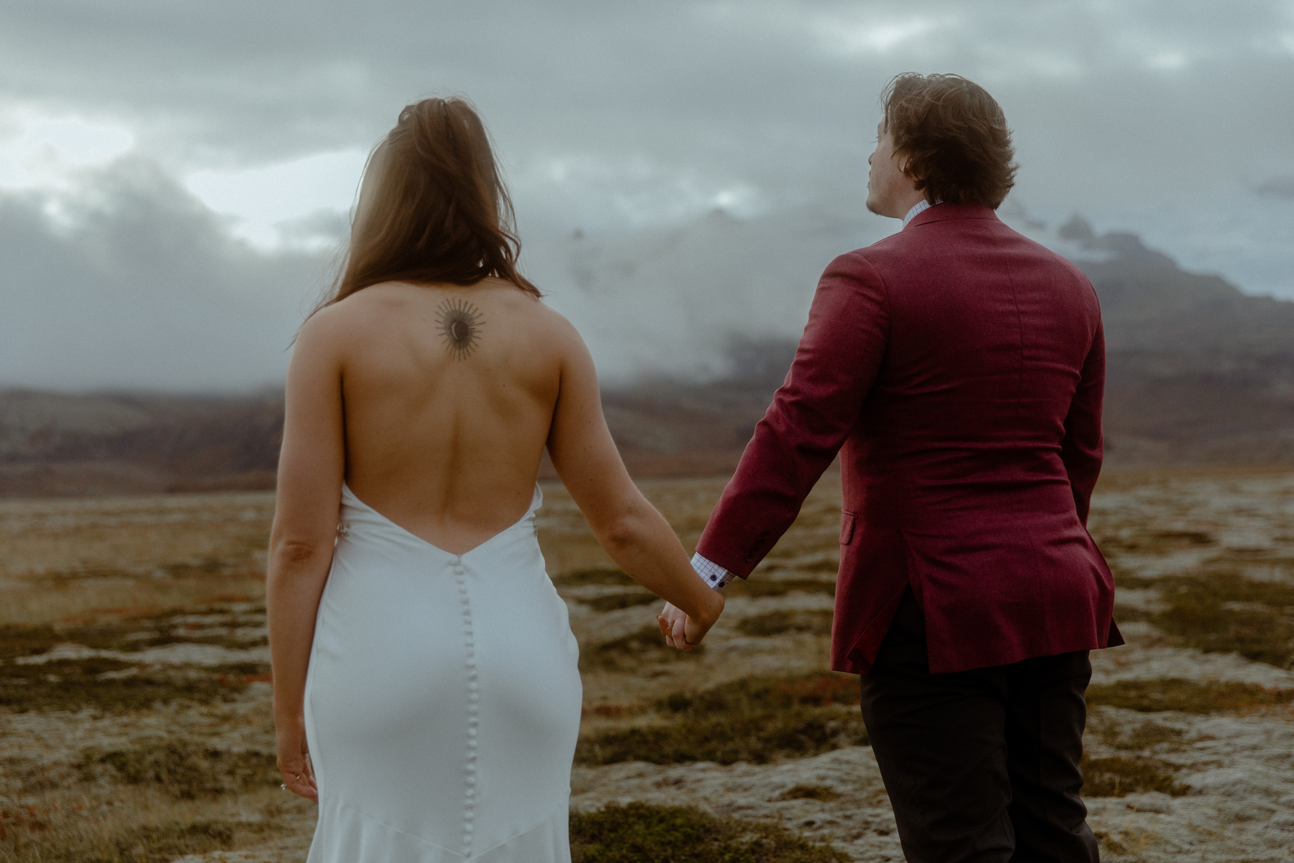 Secret hiking Elopement in Iceland. Iceland elopement photographer & videographer