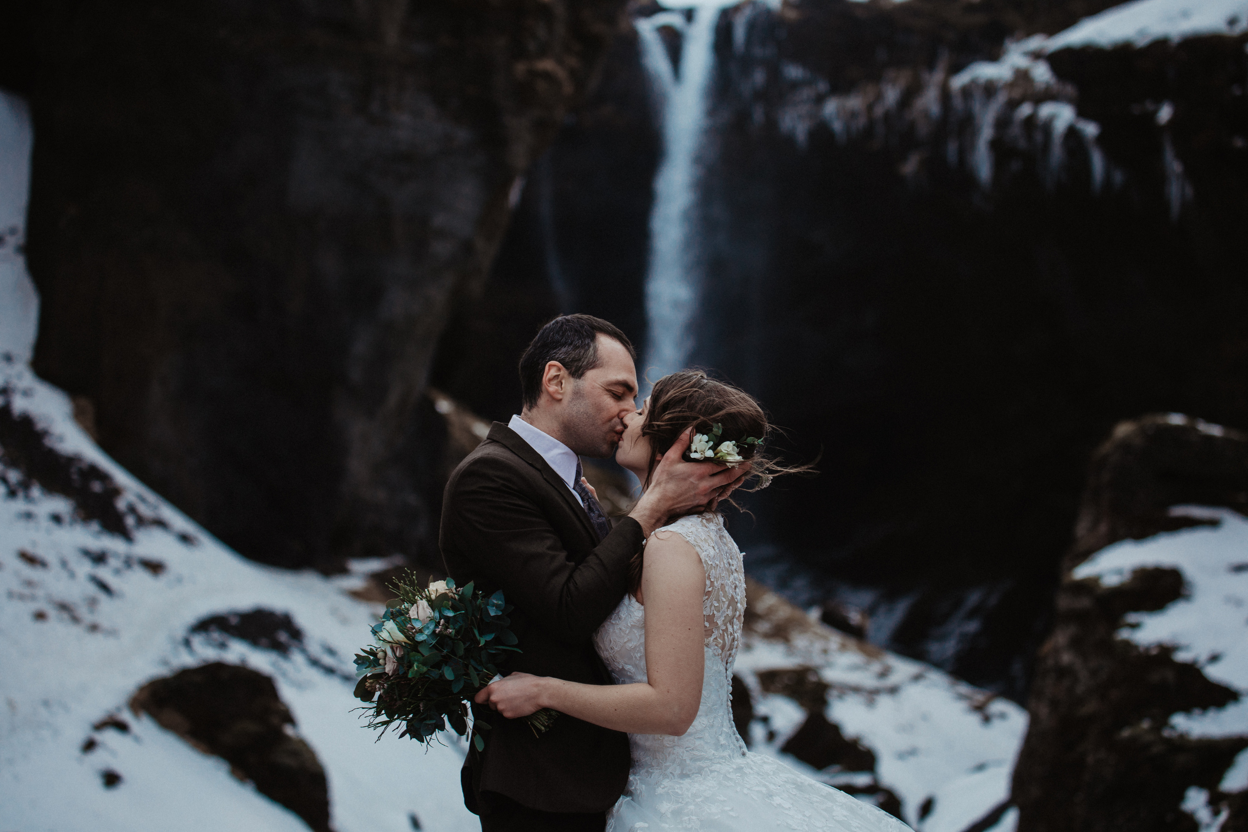 Winter Wedding in Iceland. Iceland elopement photographer & videographer