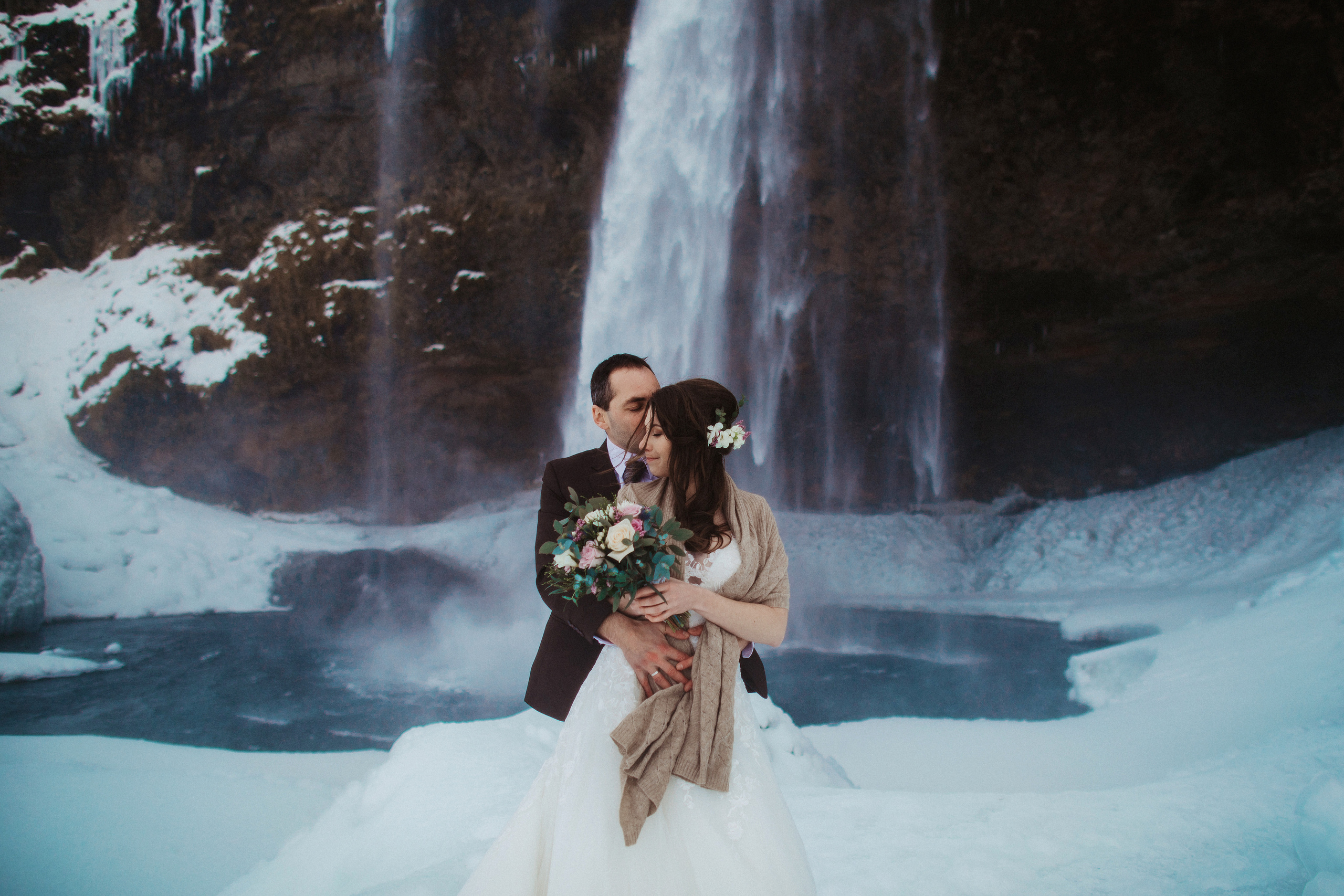Winter Wedding in Iceland. Iceland elopement photographer & videographer