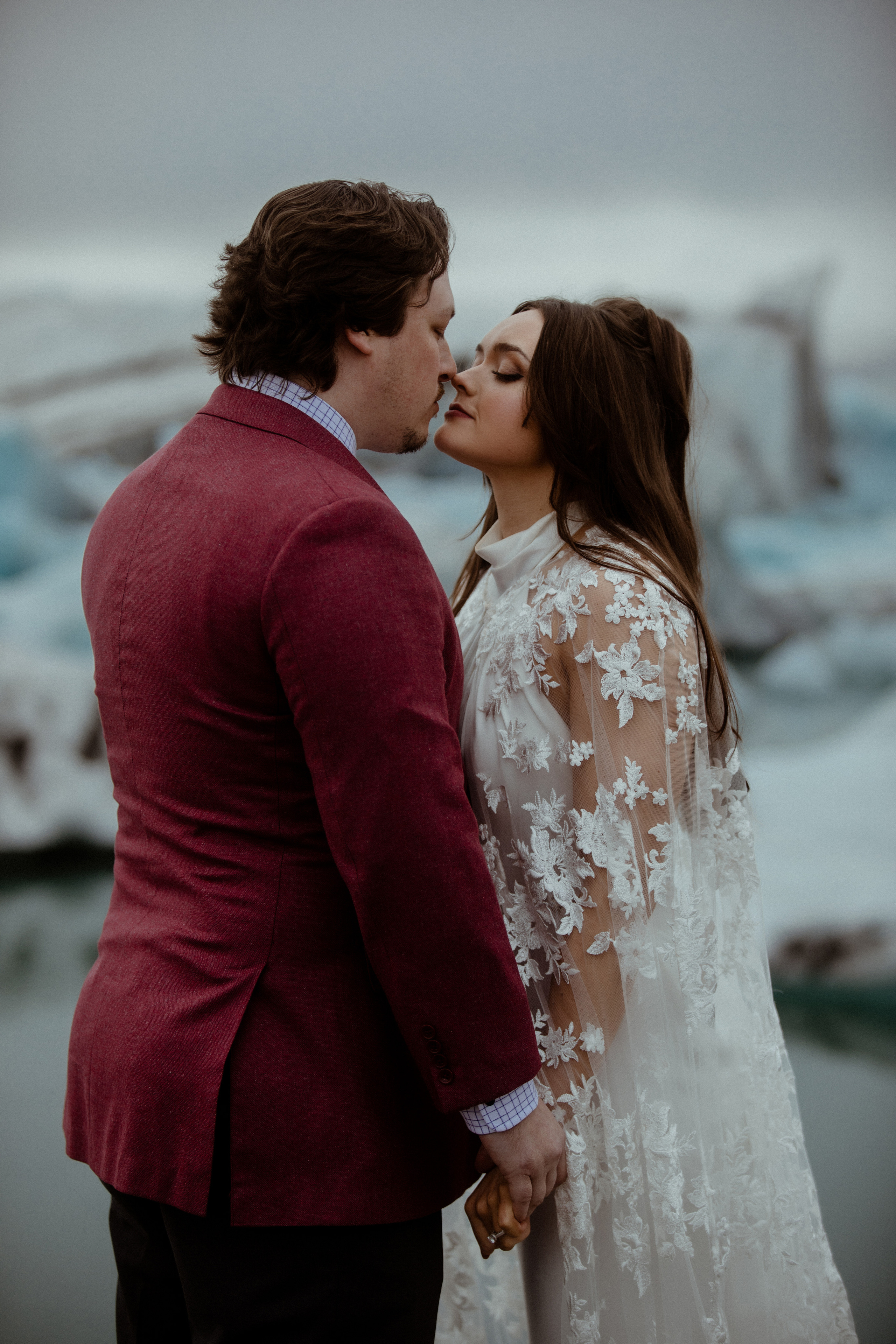 Secret hiking Elopement in Iceland. Iceland elopement photographer & videographer