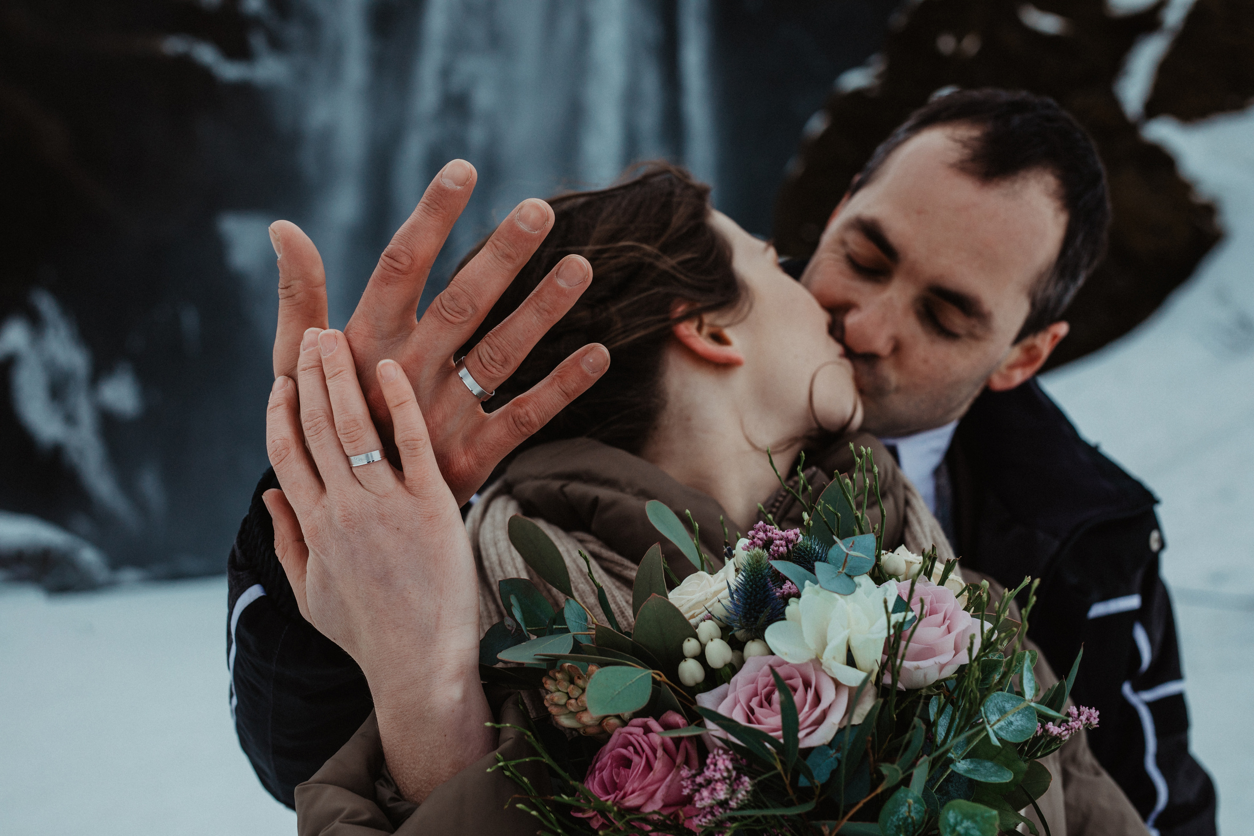 Winter Wedding in Iceland. Iceland elopement photographer & videographer