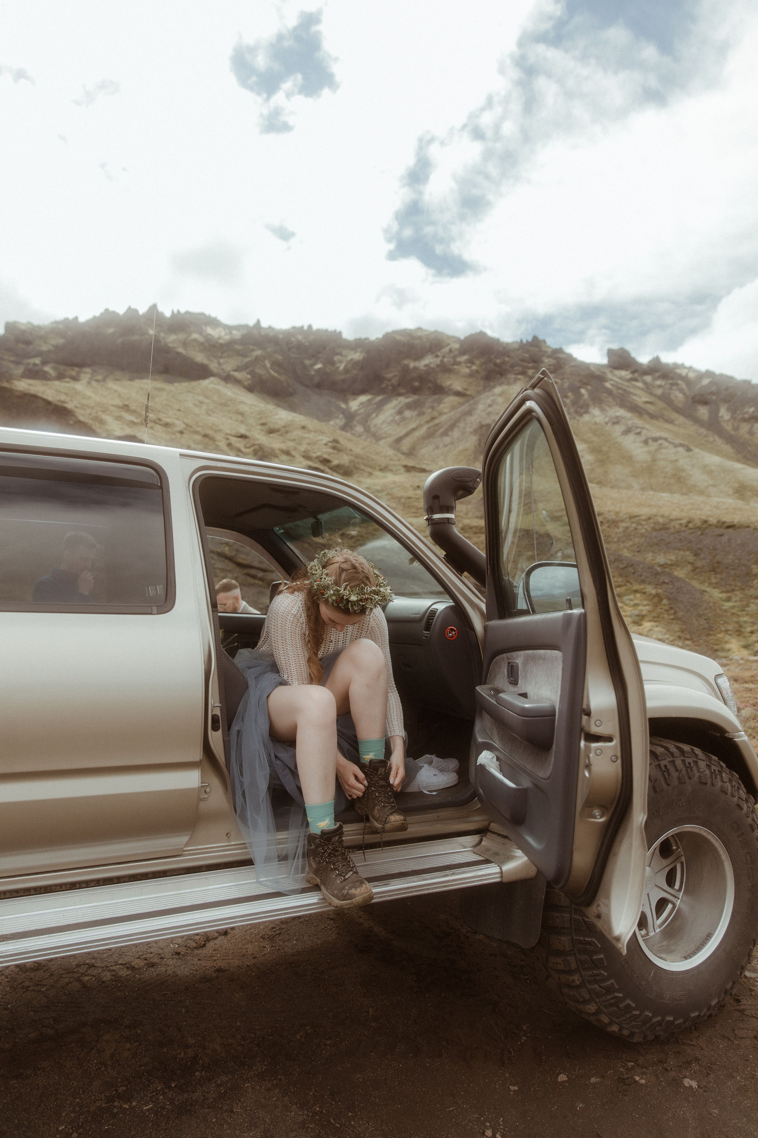 Iceland Secret Waterfall Elopement. Iceland elopement photographer & videographer
